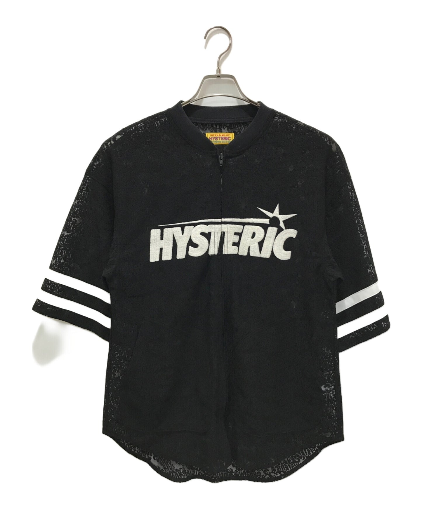 [Pre-owned] Hysteric Glamour FLAME LOGO pattern jacquard ZIP UP shirt 01241AH08