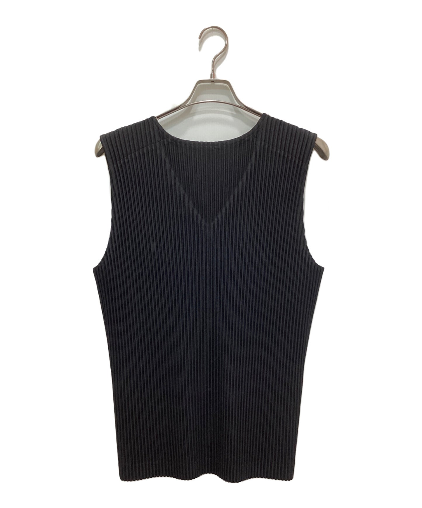 [Pre-owned] HOMME PLISSE ISSEY MIYAKE Pleated V-neck Vest HP55JE010