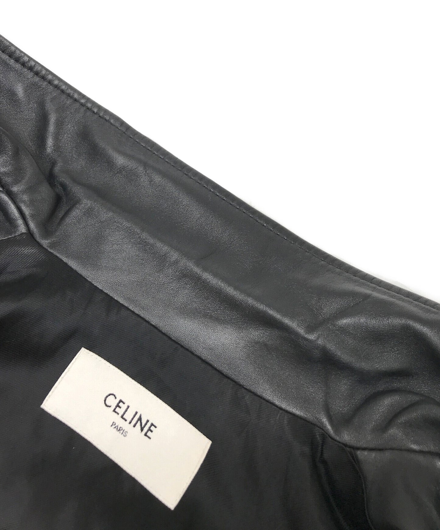 [Pre-owned] CELINE 19SS Lambskin leather jacket 2E144921D