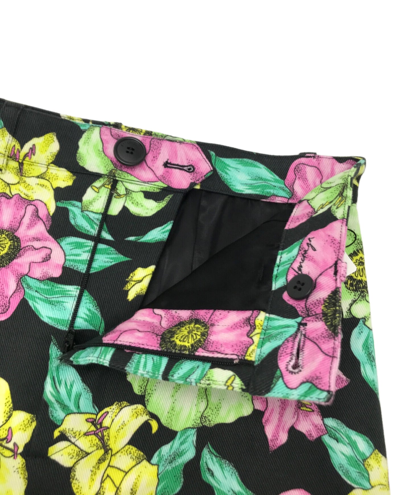 [Pre-owned] BALENCIAGA flower-print skirt 601192 TGLN7
