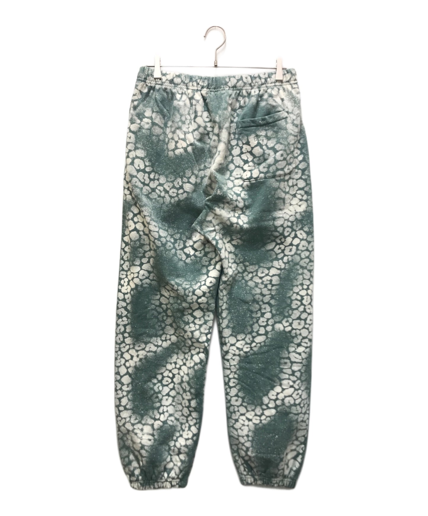 [Pre-owned] SUPREME bleached leopard sweatpant