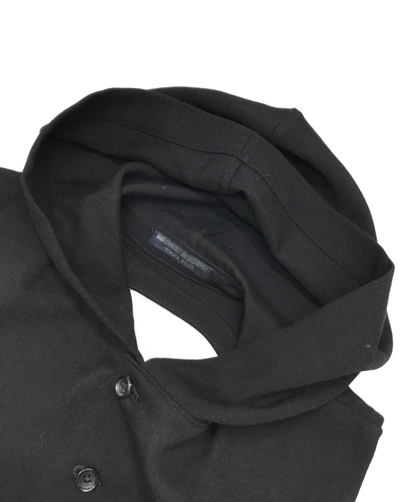 [Pre-owned] YOHJI YAMAMOTO REGULATION BLACK Hooded vest HE-V02-141