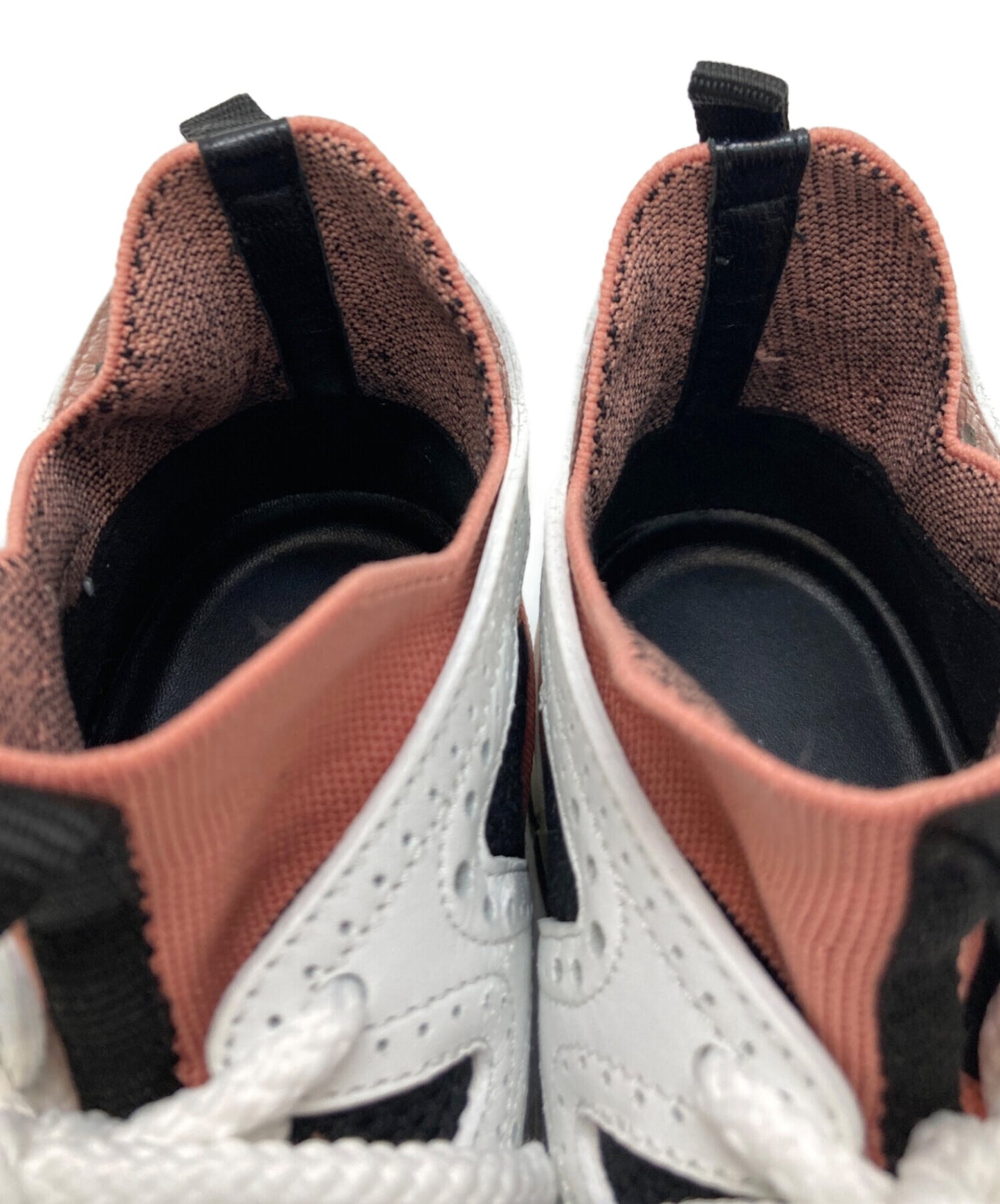 [Pre-owned] HERMES Action Bicolor Knit High Rise Sneakers 201103Z