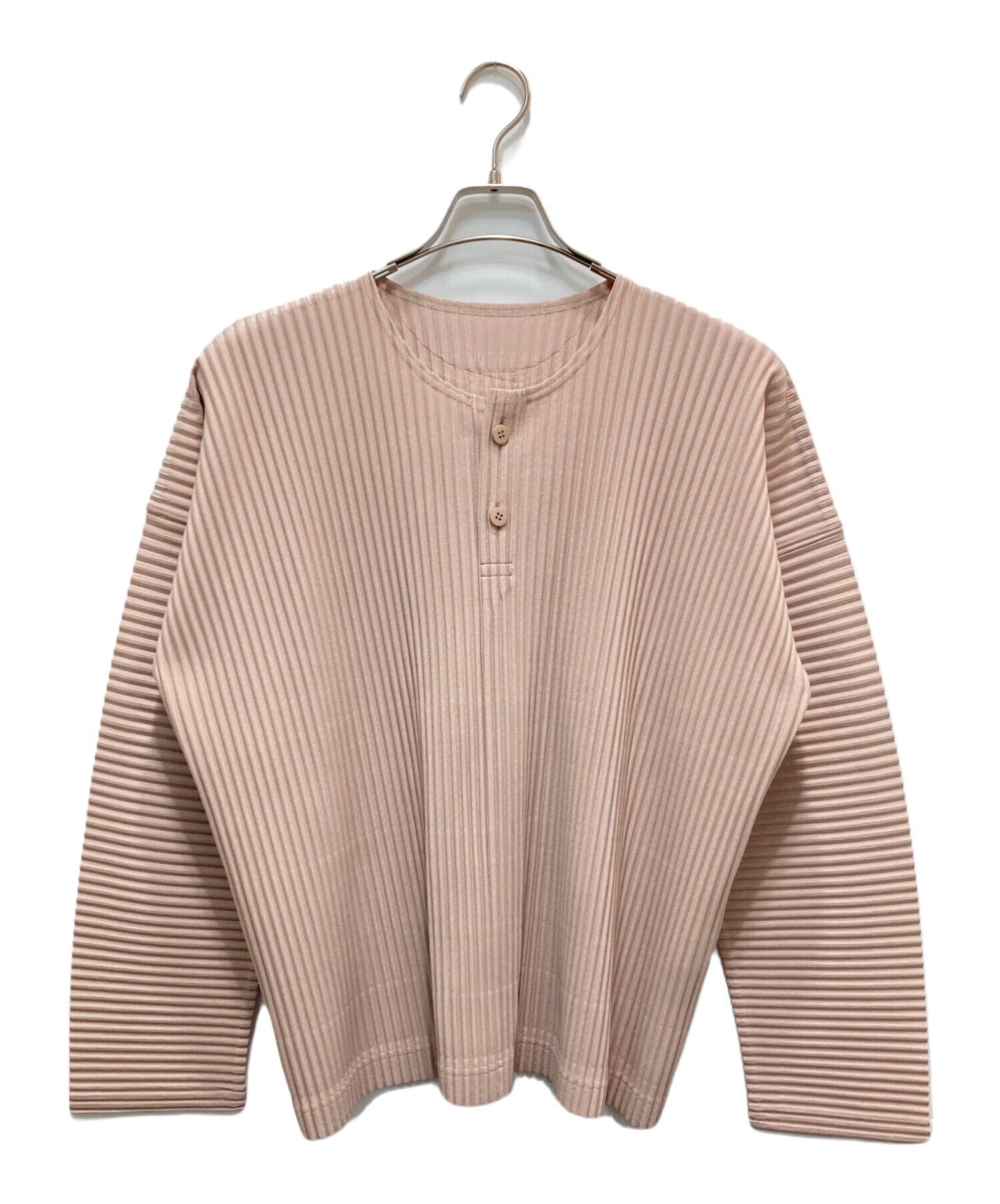 [Pre-owned] HOMME PLISSE ISSEY MIYAKE Pleated Henley Neck Cut and Sewn HP51JK107