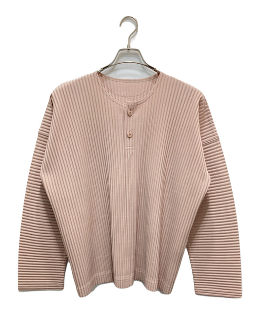 [Pre-owned] HOMME PLISSE ISSEY MIYAKE Pleated Henley Neck Cut and Sewn HP51JK107