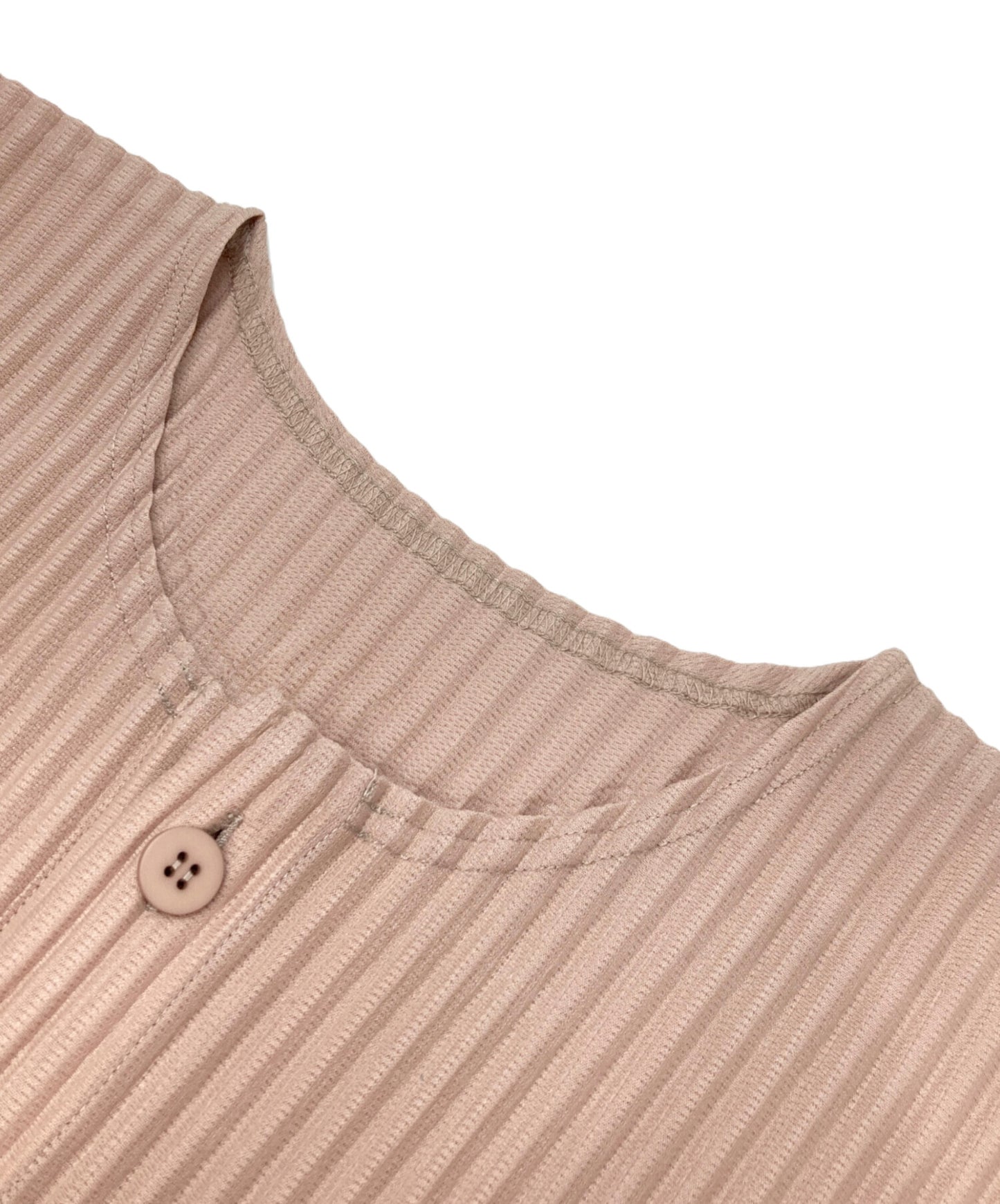 [Pre-owned] HOMME PLISSE ISSEY MIYAKE Pleated Henley Neck Cut and Sewn HP51JK107