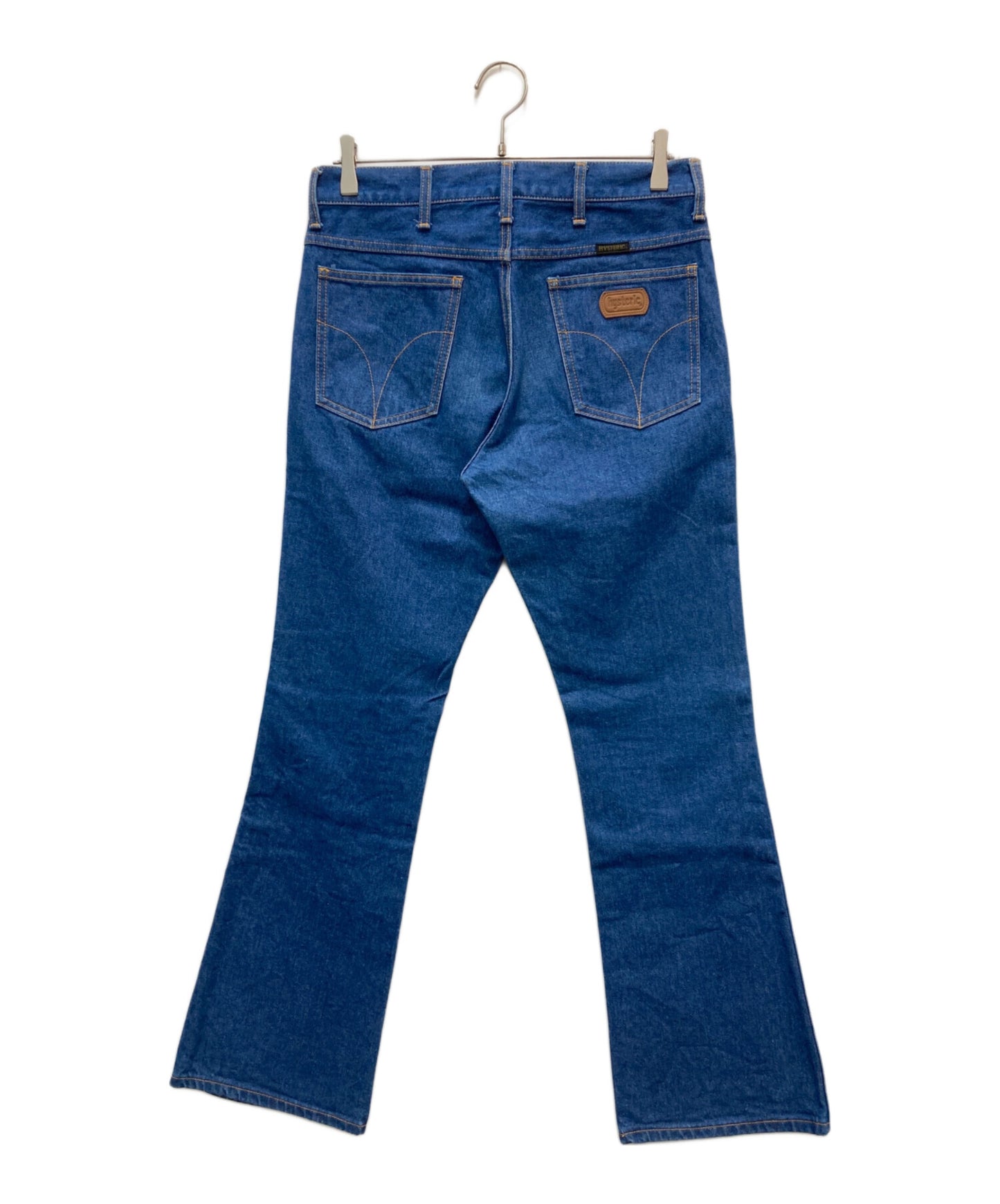 [Pre-owned] Hysteric Glamour Broken Denim Flared Pants 02221AP01