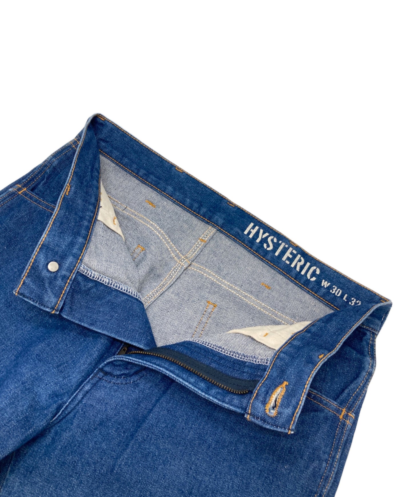 [Pre-owned] Hysteric Glamour Broken Denim Flared Pants 02221AP01