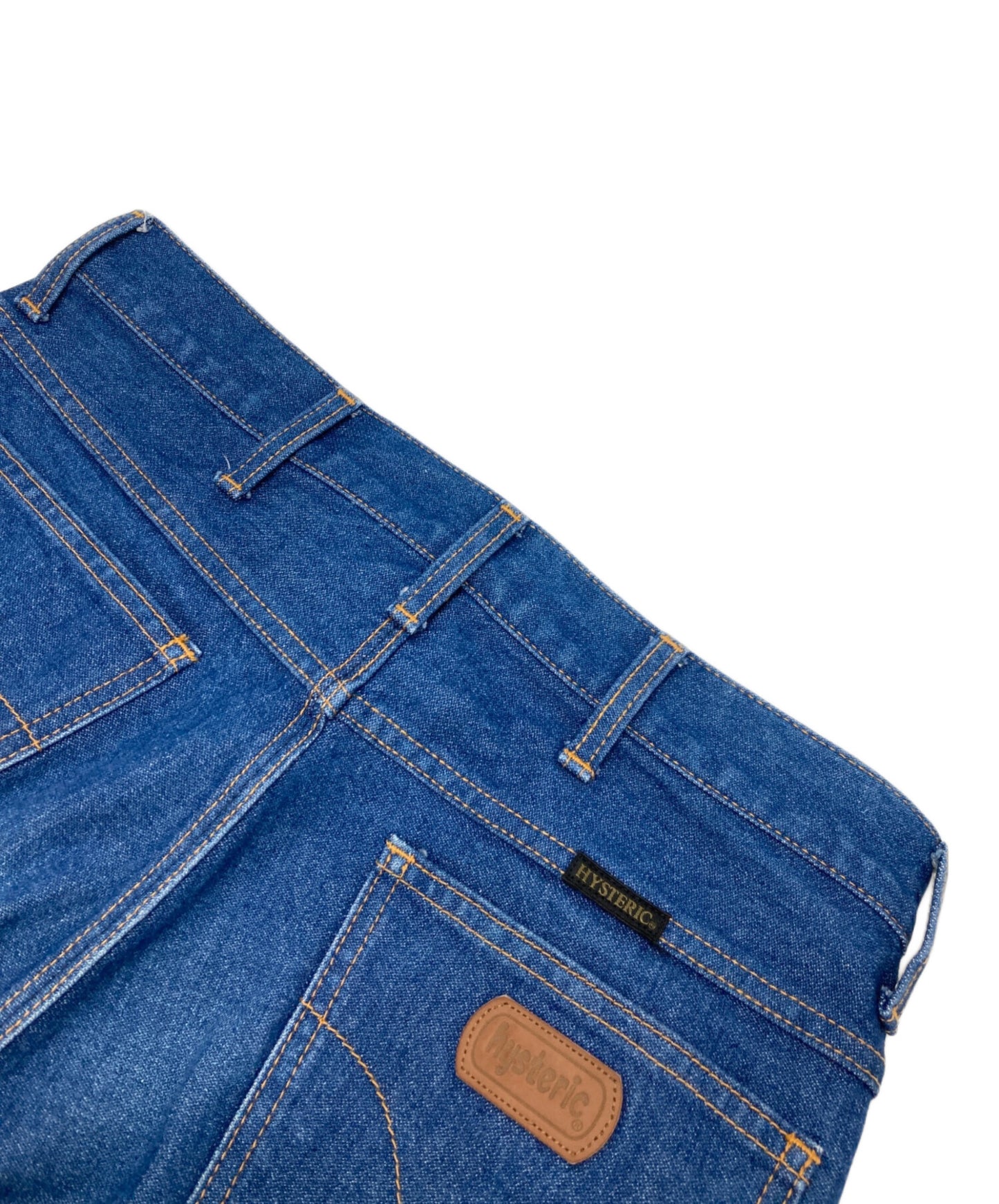 [Pre-owned] Hysteric Glamour Broken Denim Flared Pants 02221AP01