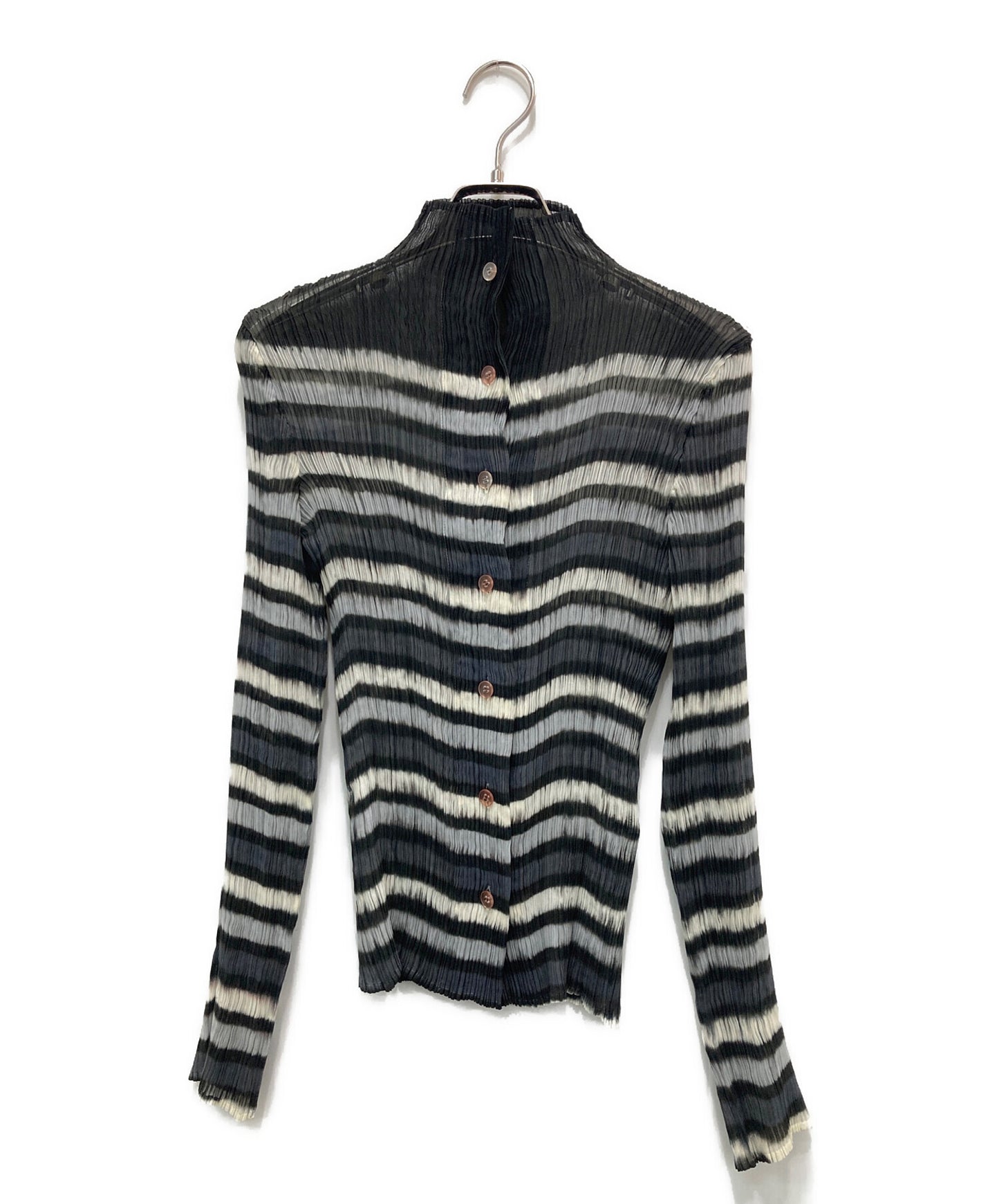 [Pre-owned] ISSEY MIYAKE FETE Pleated chiffon shirt IF72FJ237