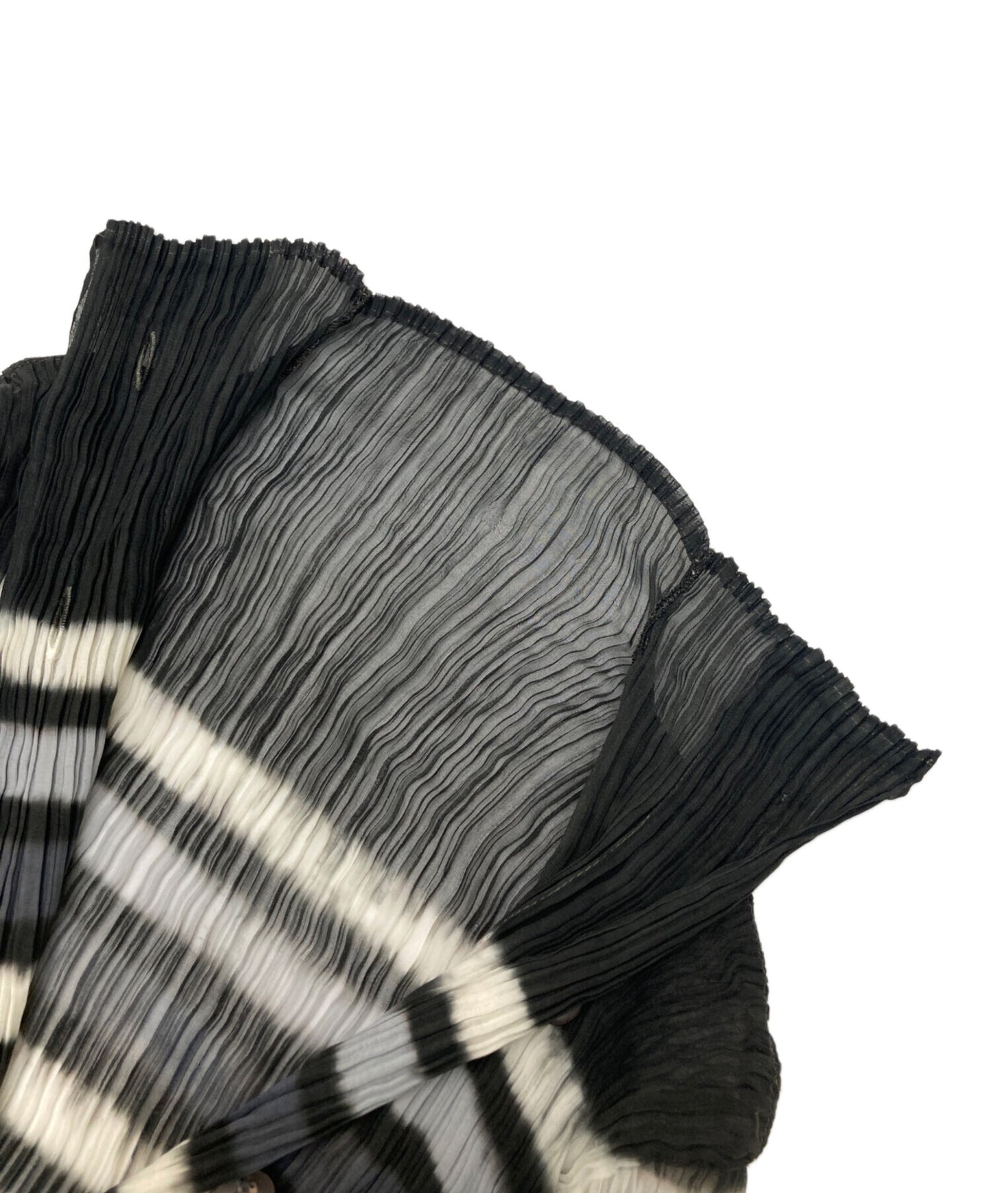 [Pre-owned] ISSEY MIYAKE FETE Pleated chiffon shirt IF72FJ237