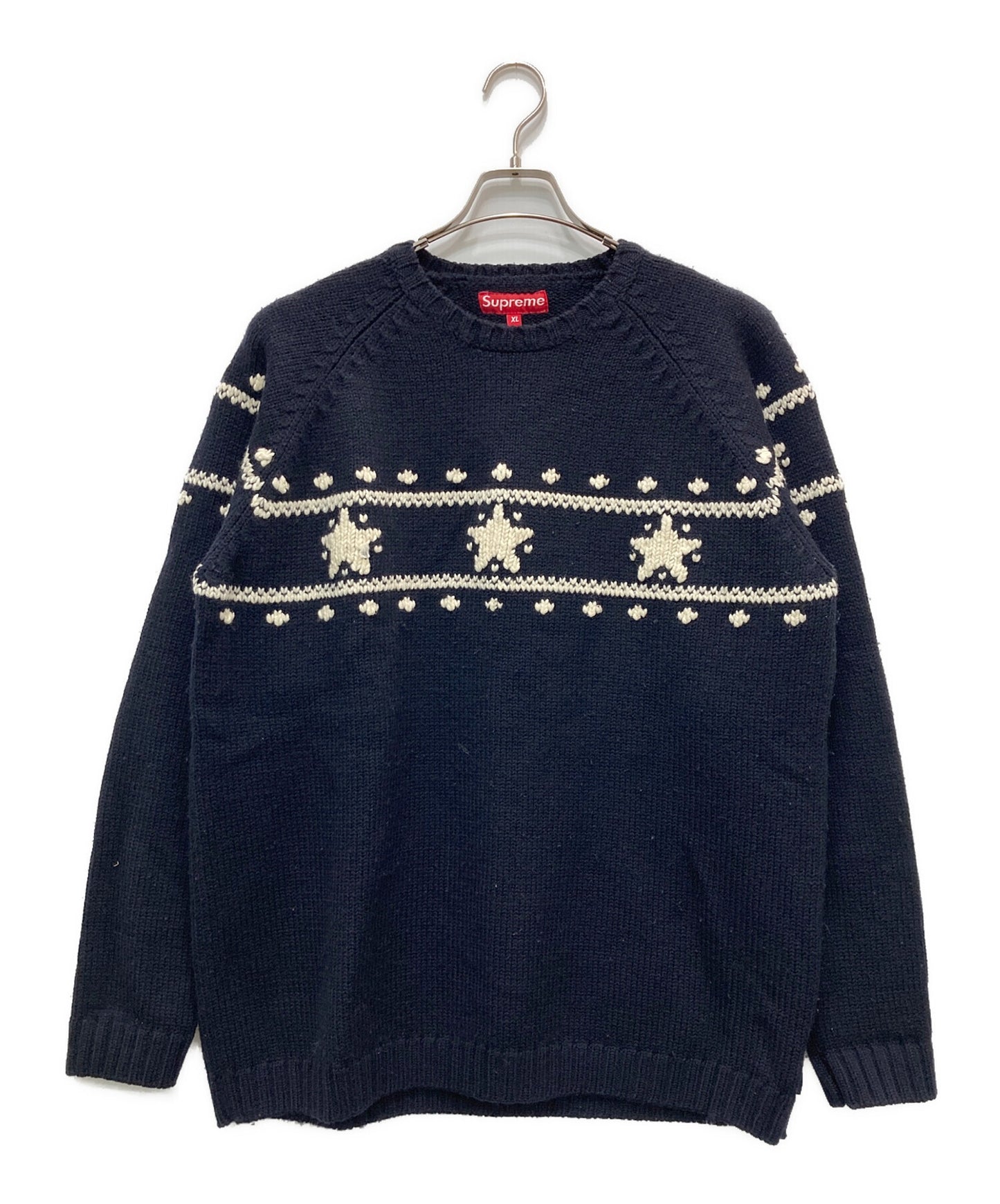 [Pre-owned] SUPREME Star Pattern Thick Knit Sweater