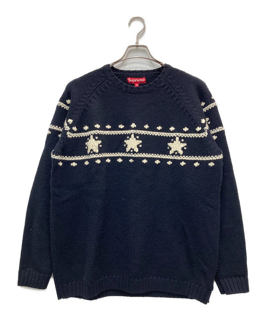 [Pre-owned] SUPREME Star Pattern Thick Knit Sweater