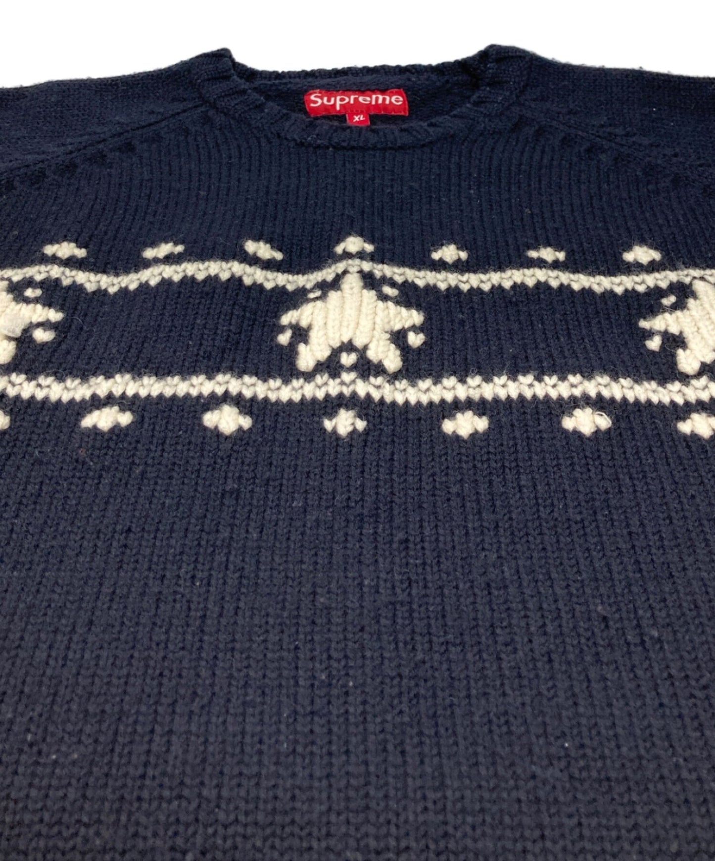 [Pre-owned] SUPREME Star Pattern Thick Knit Sweater