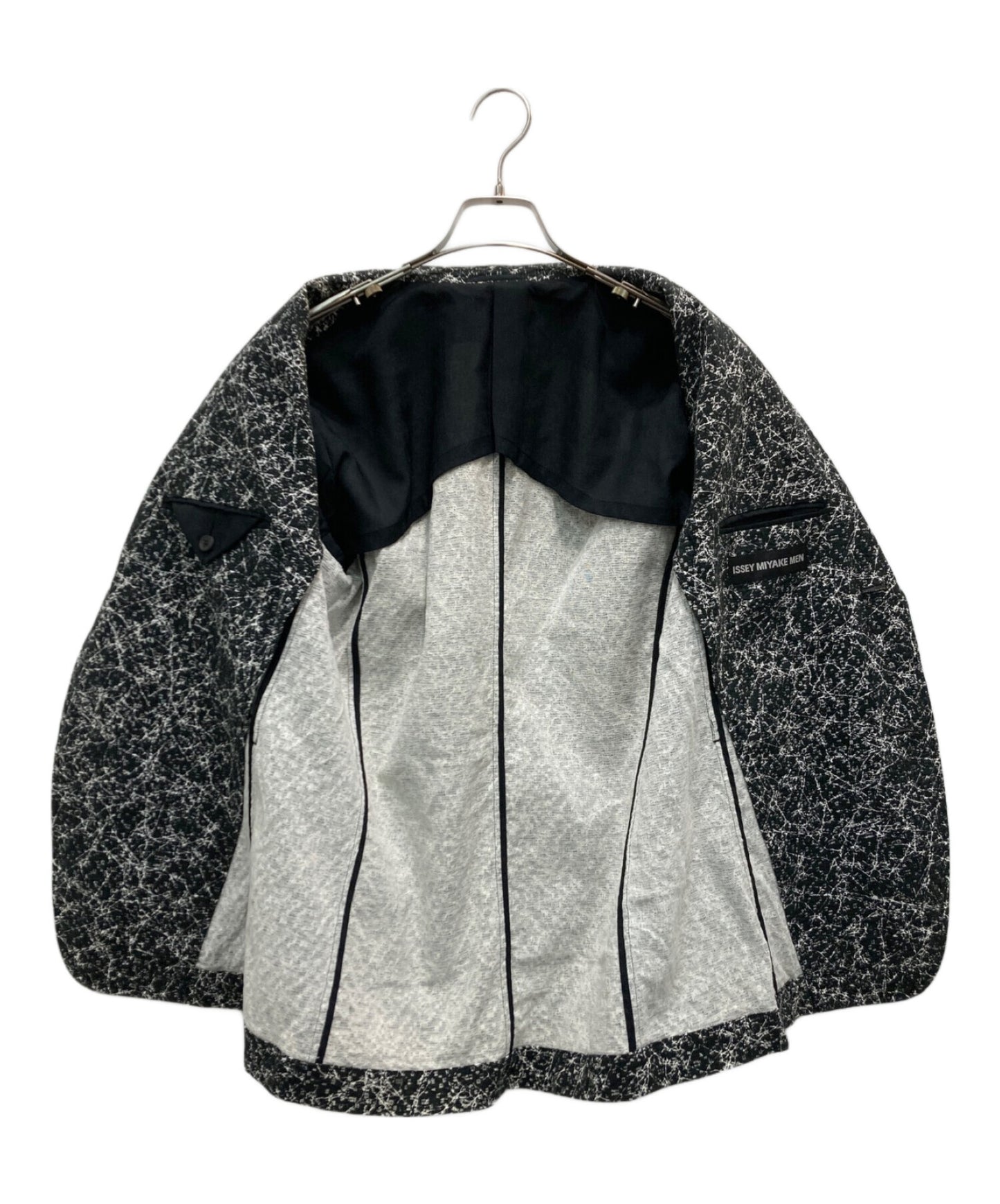 [Pre-owned] ISSEY MIYAKE MEN Tailored jacket with all-over pattern ME53FD146