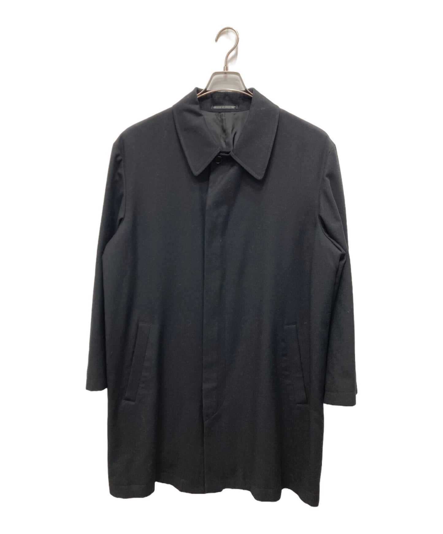 [Pre-owned] Yohji Yamamoto COSTUME D'HOMME Wool Zip Stencil Collar Coat HV-C81-165