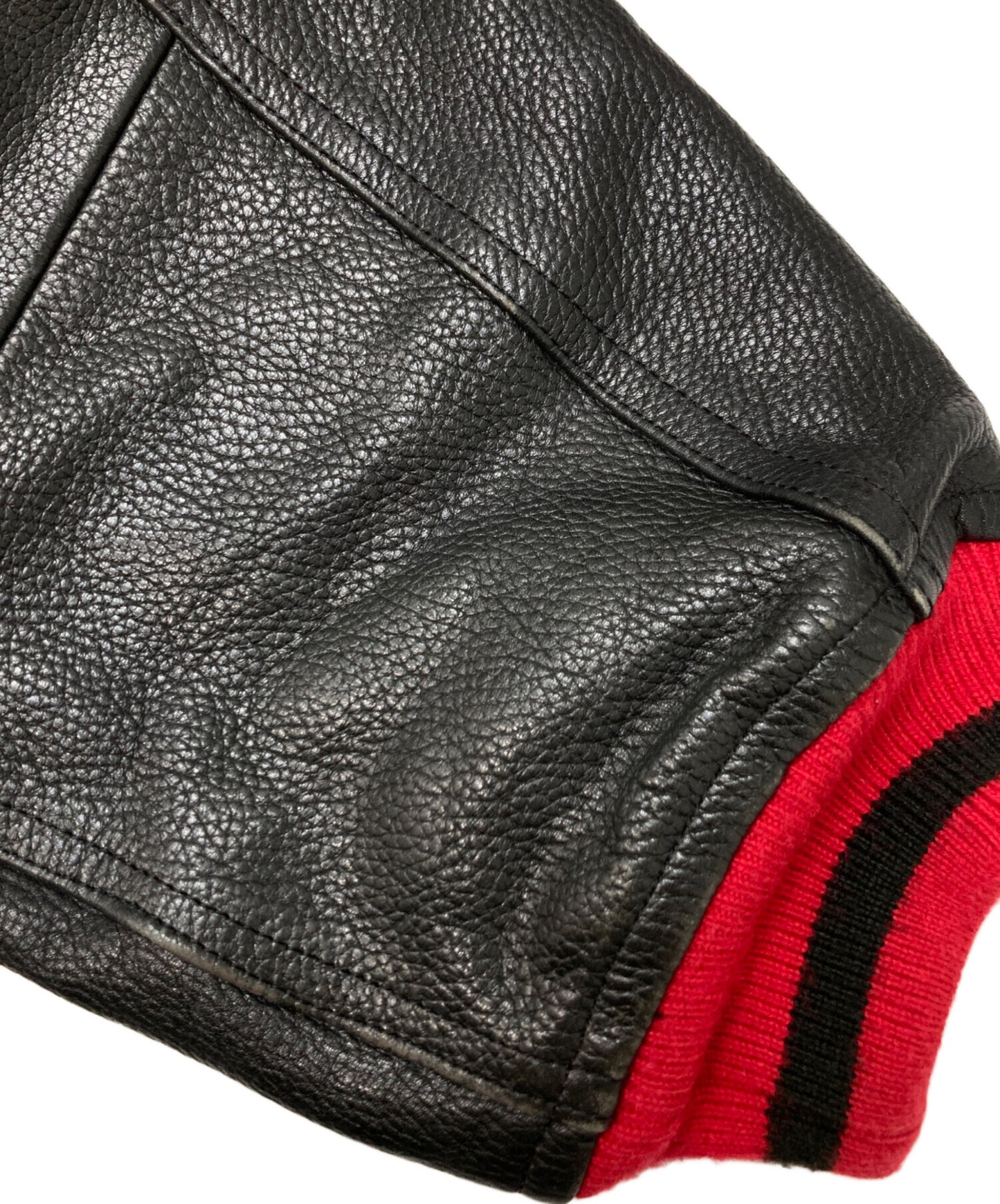 [Pre-owned] ISSEY MIYAKE Leather Switched Bomber Jacket RG33179.