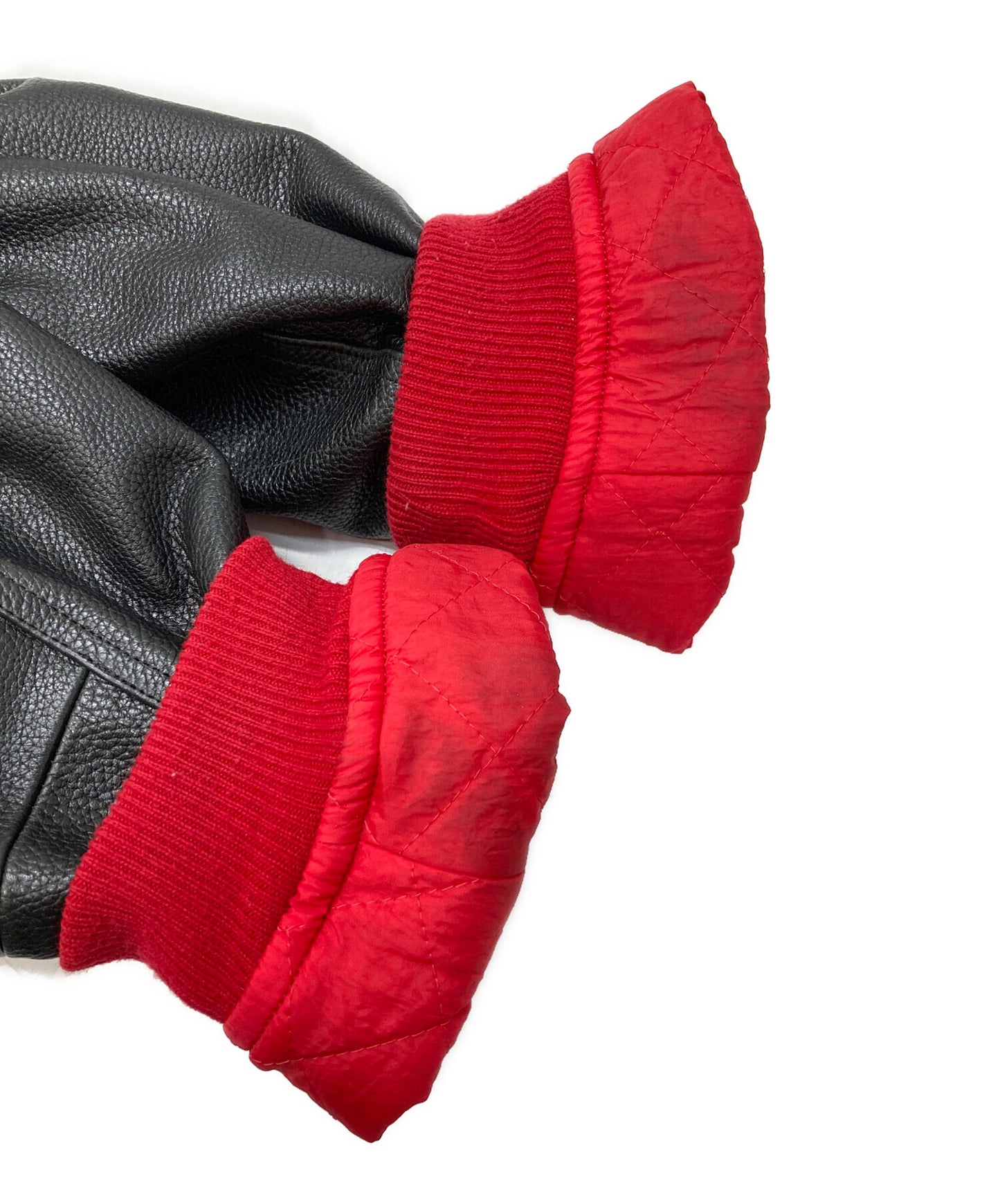 [Pre-owned] ISSEY MIYAKE Leather Switched Bomber Jacket RG33179.