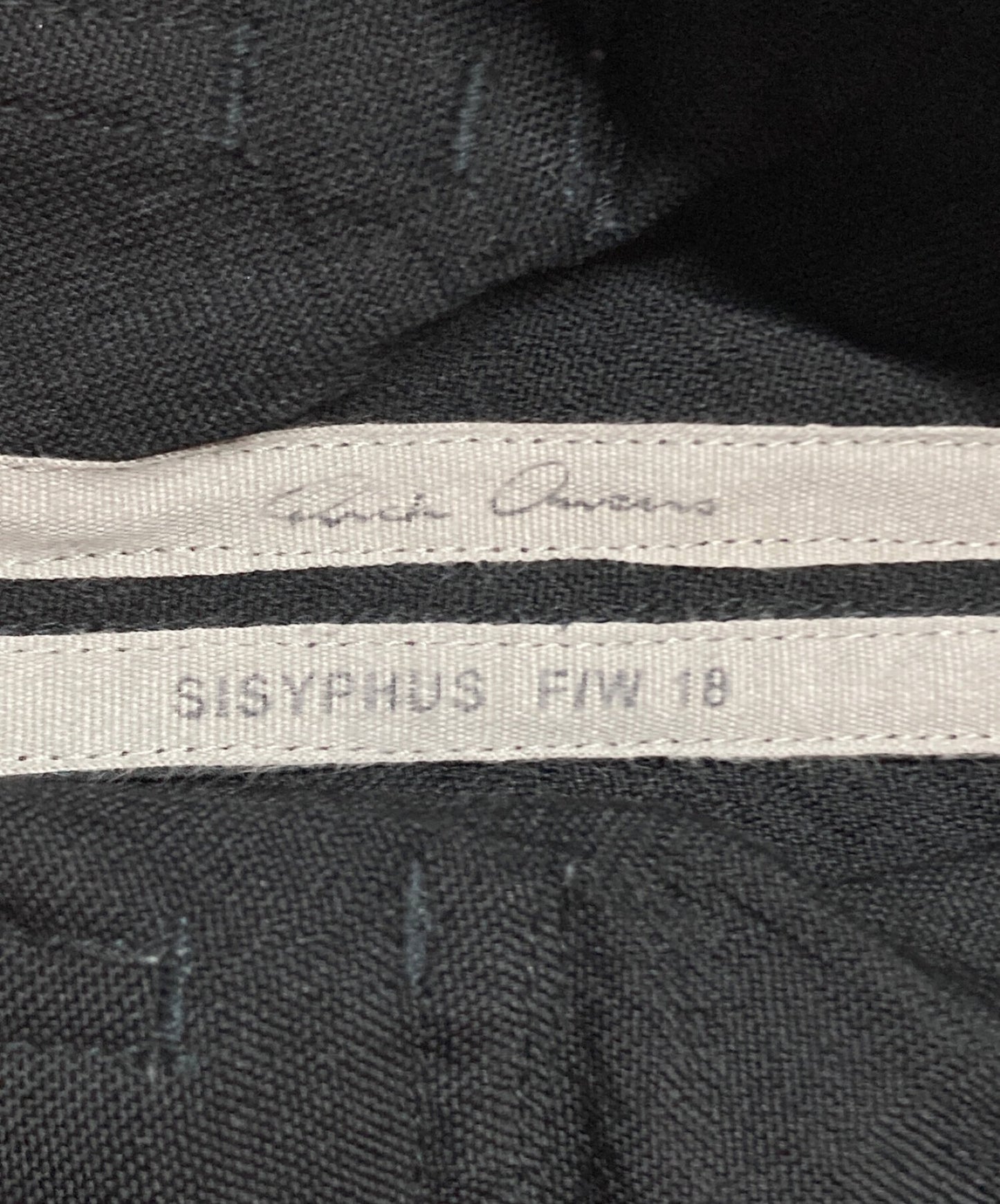 [Pre-owned] RICK OWENS drawstring pants RU18F1394-WH