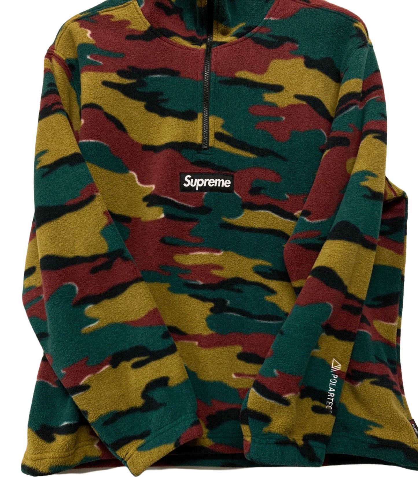 [Pre-owned] SUPREME Polartec Facemask Half Zip Pullover