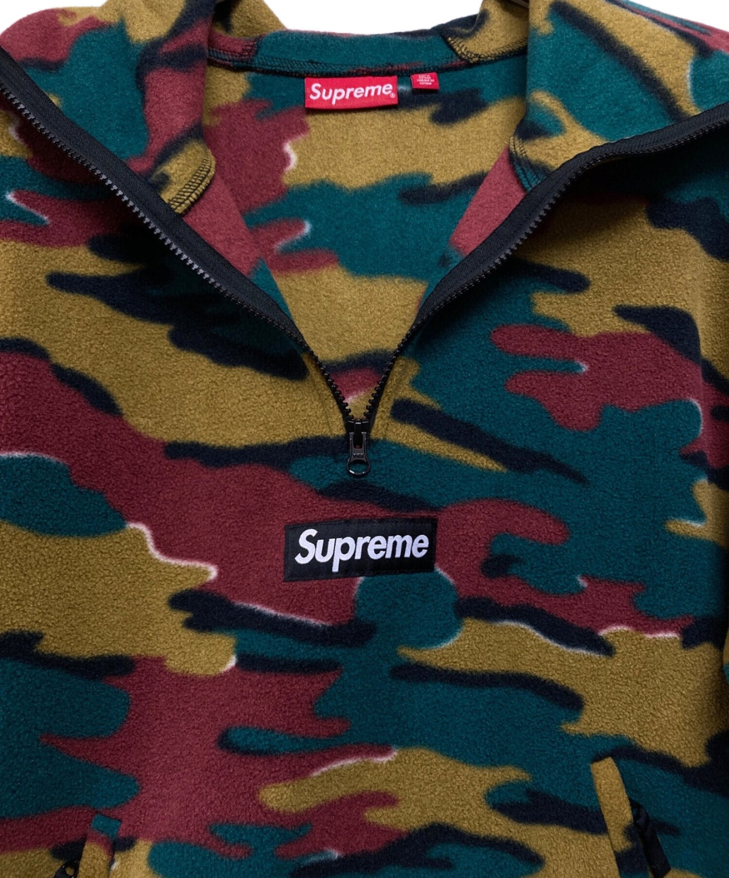 [Pre-owned] SUPREME Polartec Facemask Half Zip Pullover