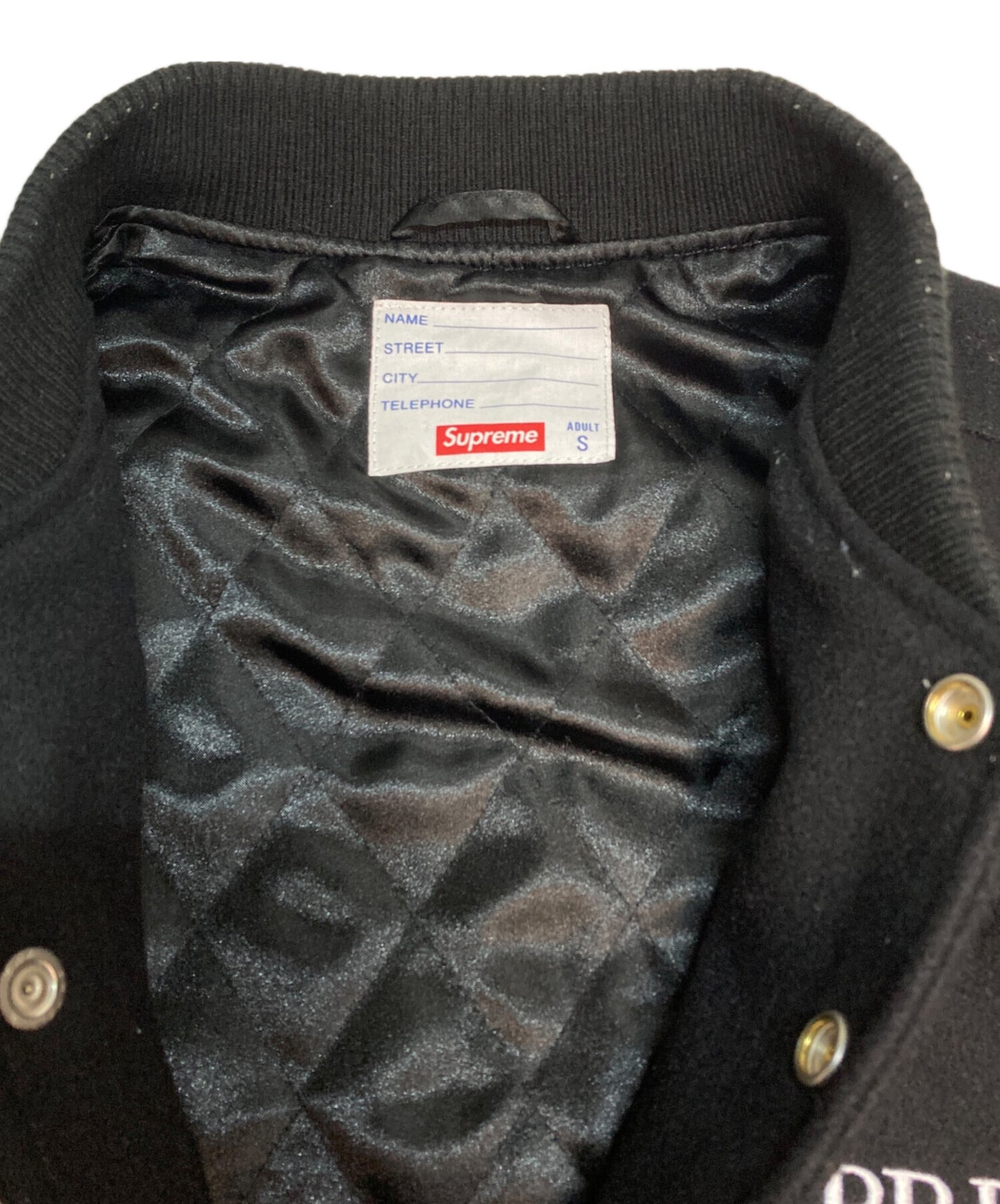 [Pre-owned] SUPREME Support Unit Varsity Jacket