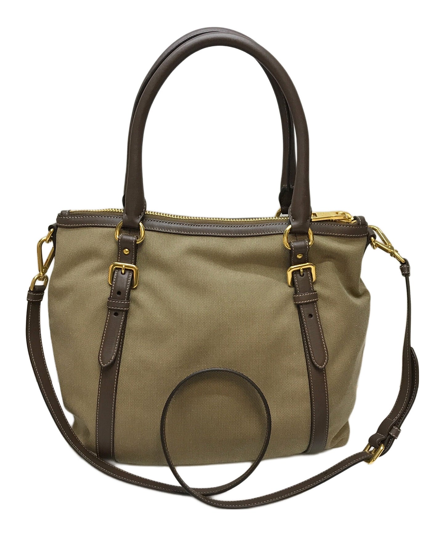 [Pre-owned] PRADA LOGO JACQUARD bag 1BC017