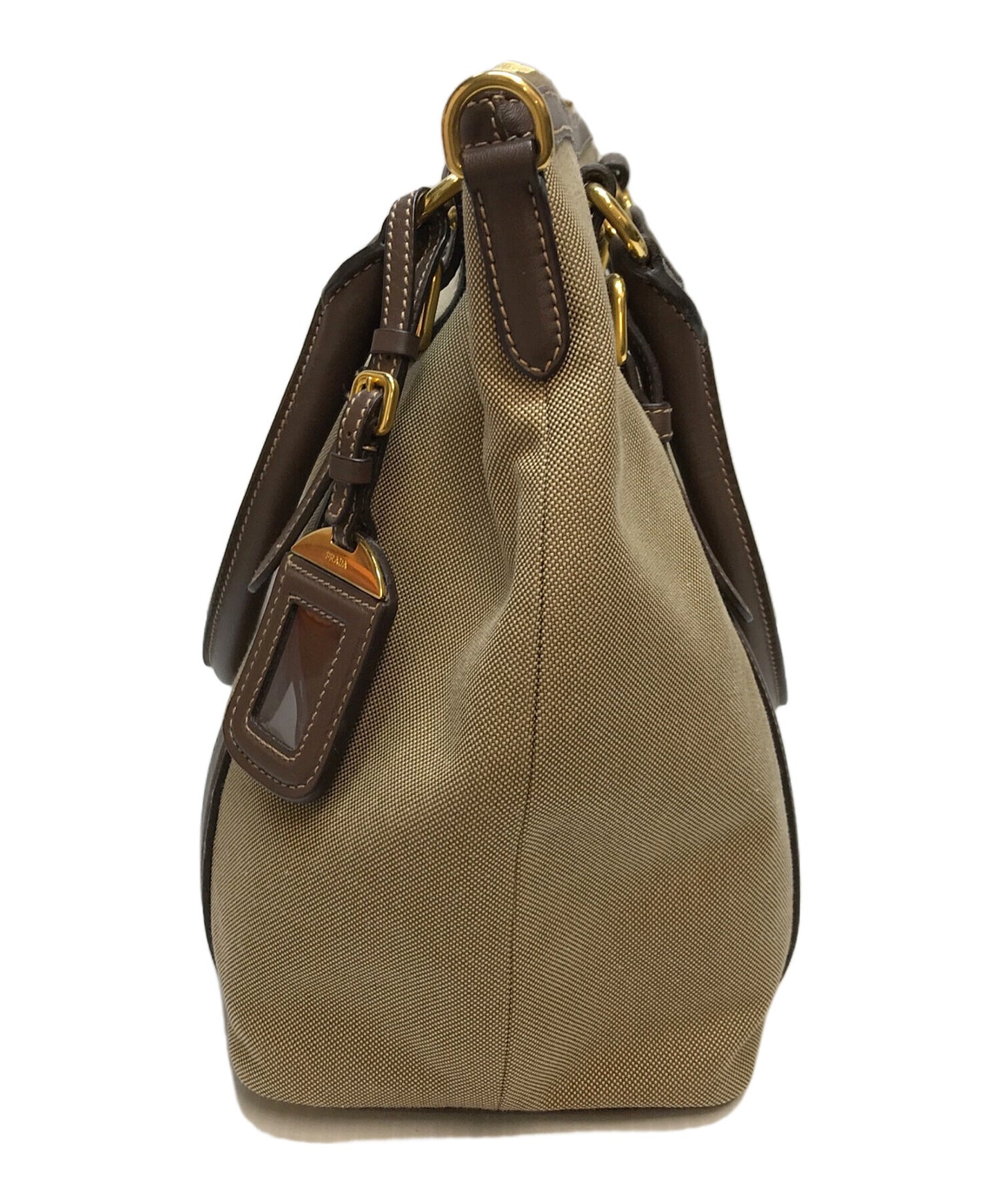 [Pre-owned] PRADA LOGO JACQUARD bag 1BC017