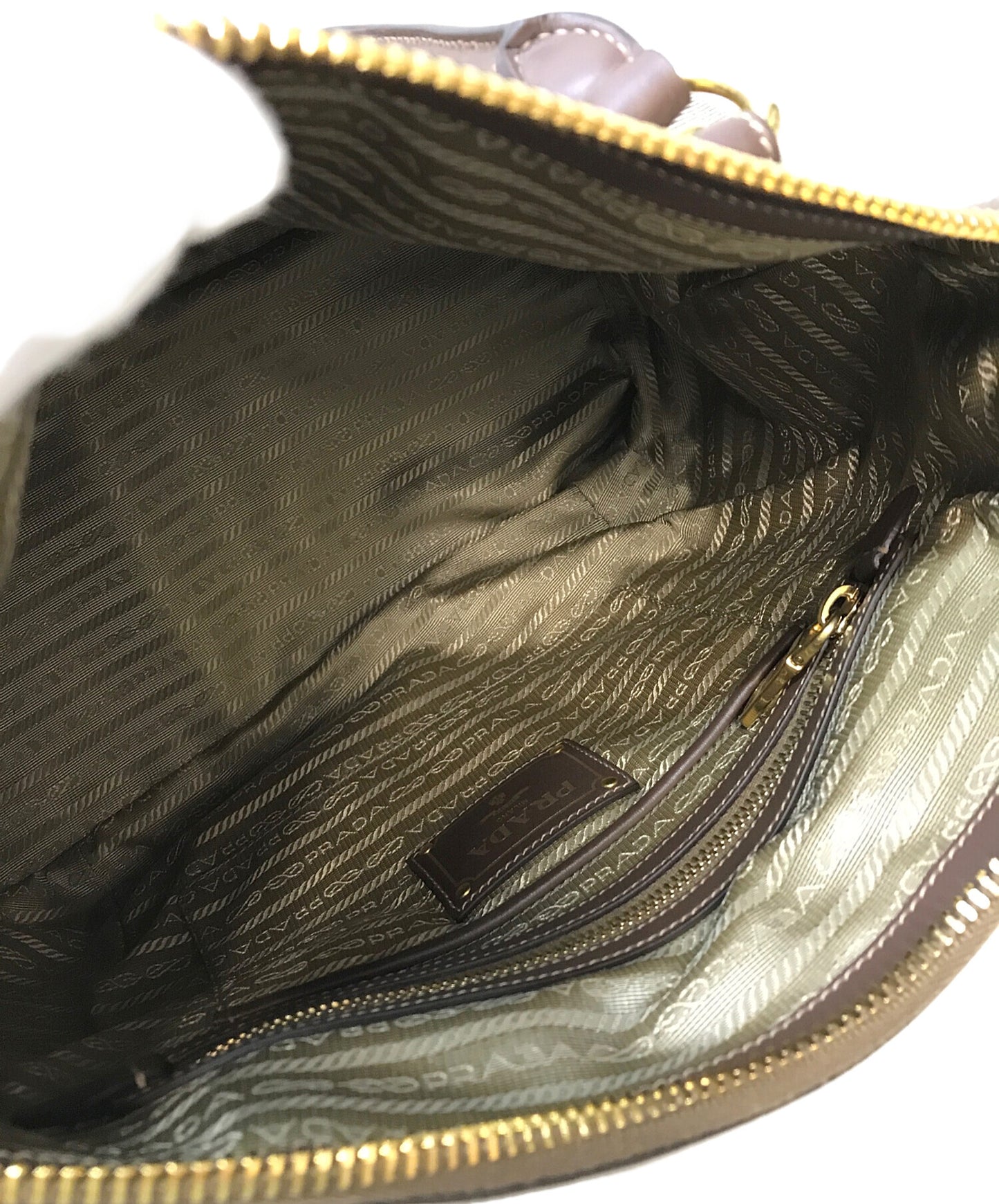 [Pre-owned] PRADA LOGO JACQUARD bag 1BC017