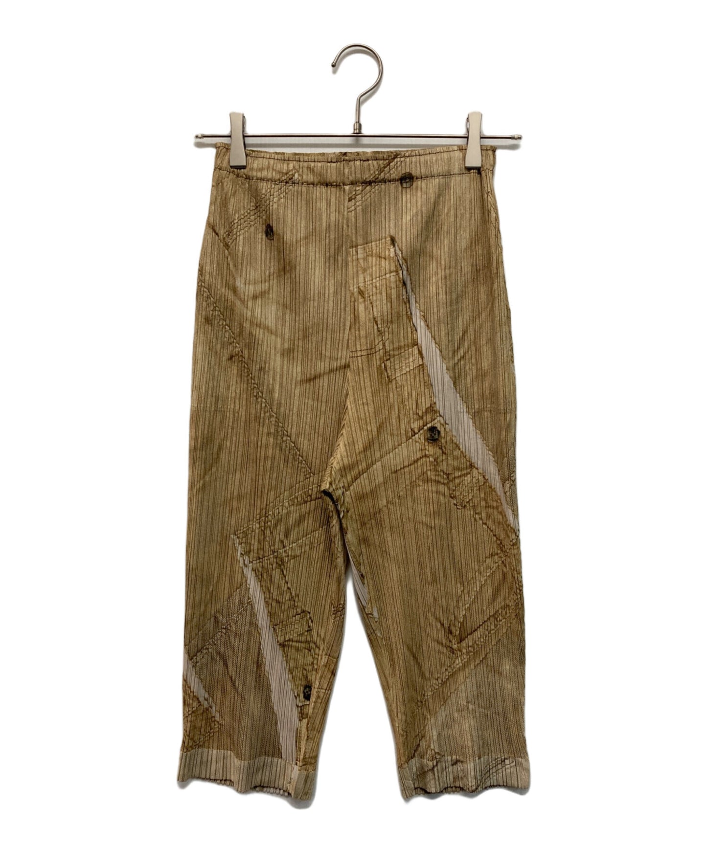 [Pre-owned] PLEATS PLEASE 7-quarter length pleated pants PP21-JF762