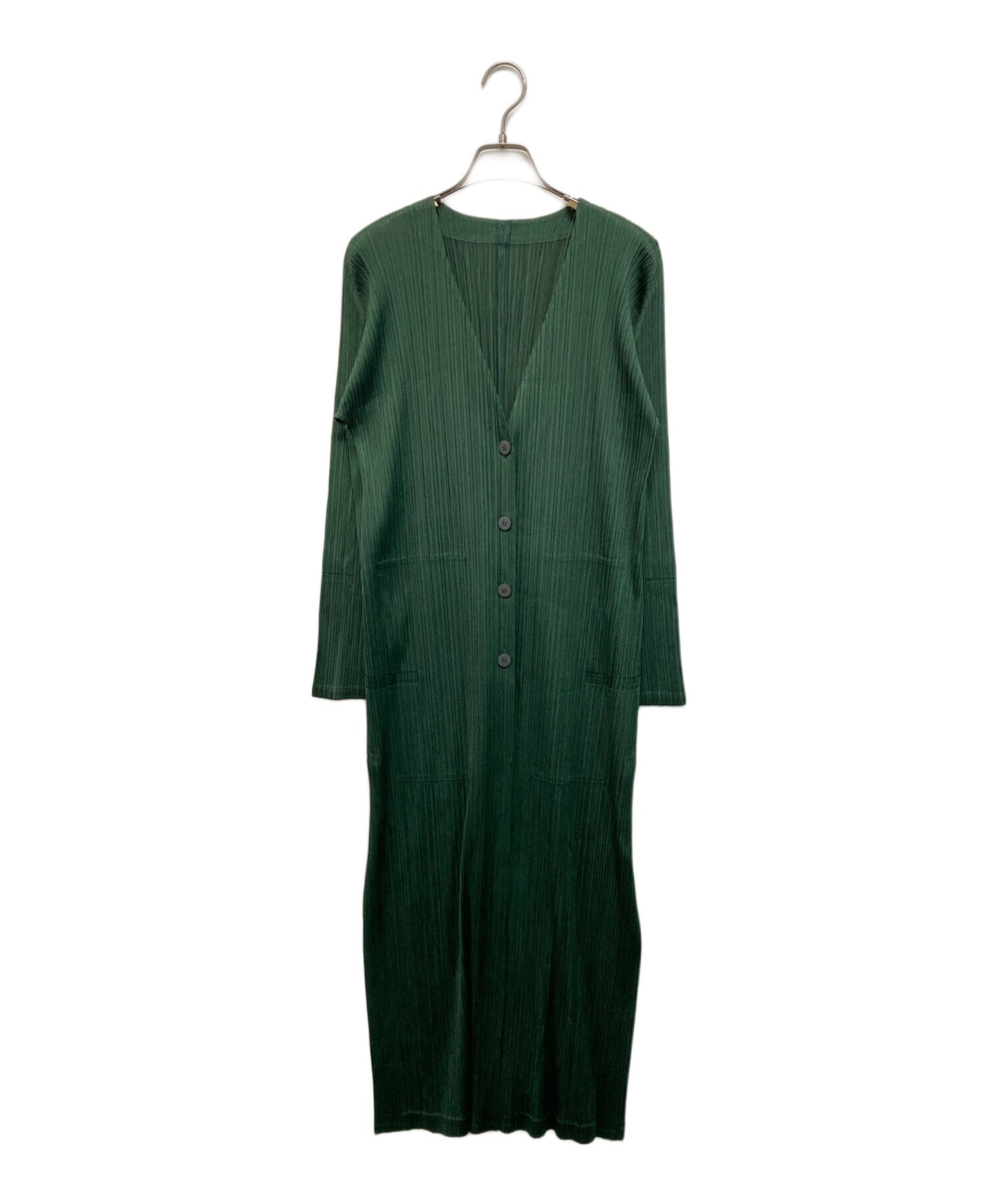 [Pre-owned] PLEATS PLEASE Pleated long cardigan PP73-EN204