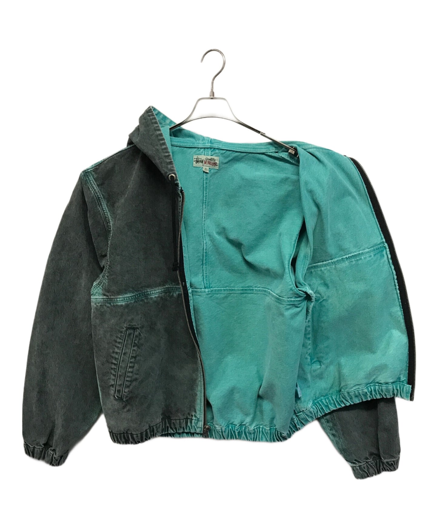 [Pre-owned] stussy Spray Dye Hooded Work Jacket 115705