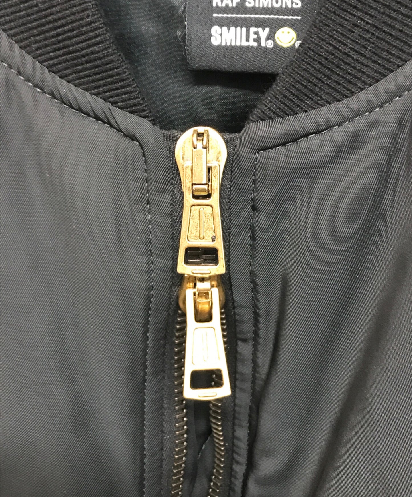 [Pre-owned] RAF SIMONS BOMBER JACKET WITH PRINT AND BADGE 224-621