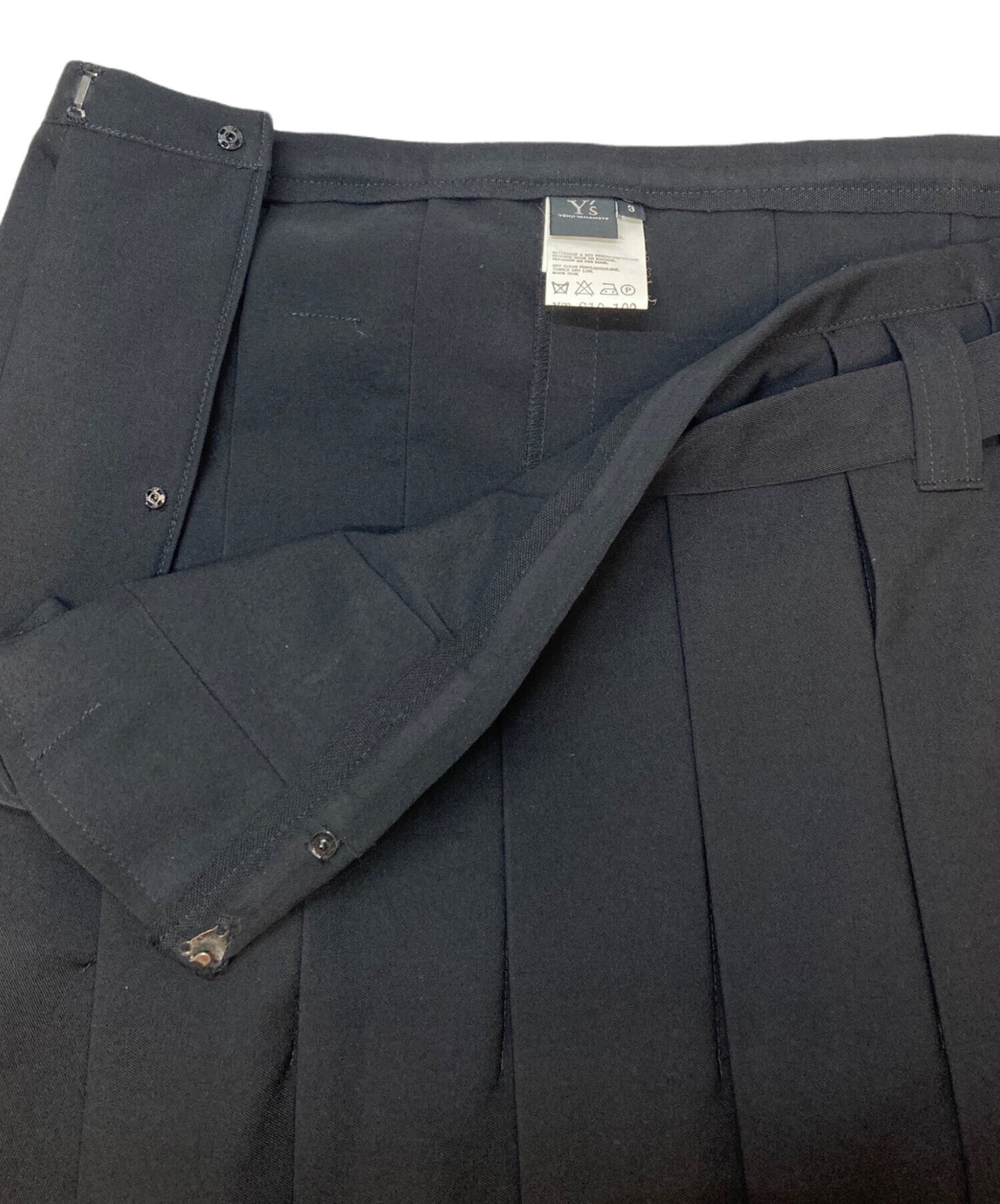 [Pre-owned] Y's pleated skirt Y1T-S10-100