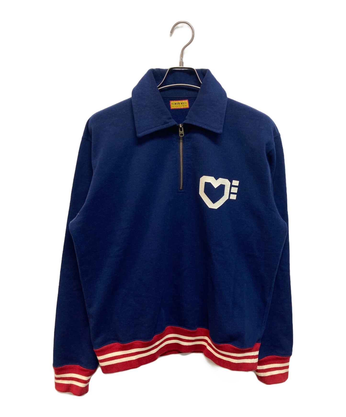 [Pre-owned] HUMAN MADE HALF-ZIP SWEATSHIRT HM29CS007