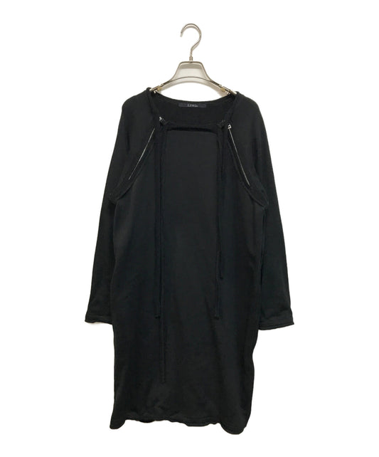 [Pre-owned] LIMI feu Cotton Mercerized Fleece Raglan Fastener Dress LX-T61-056