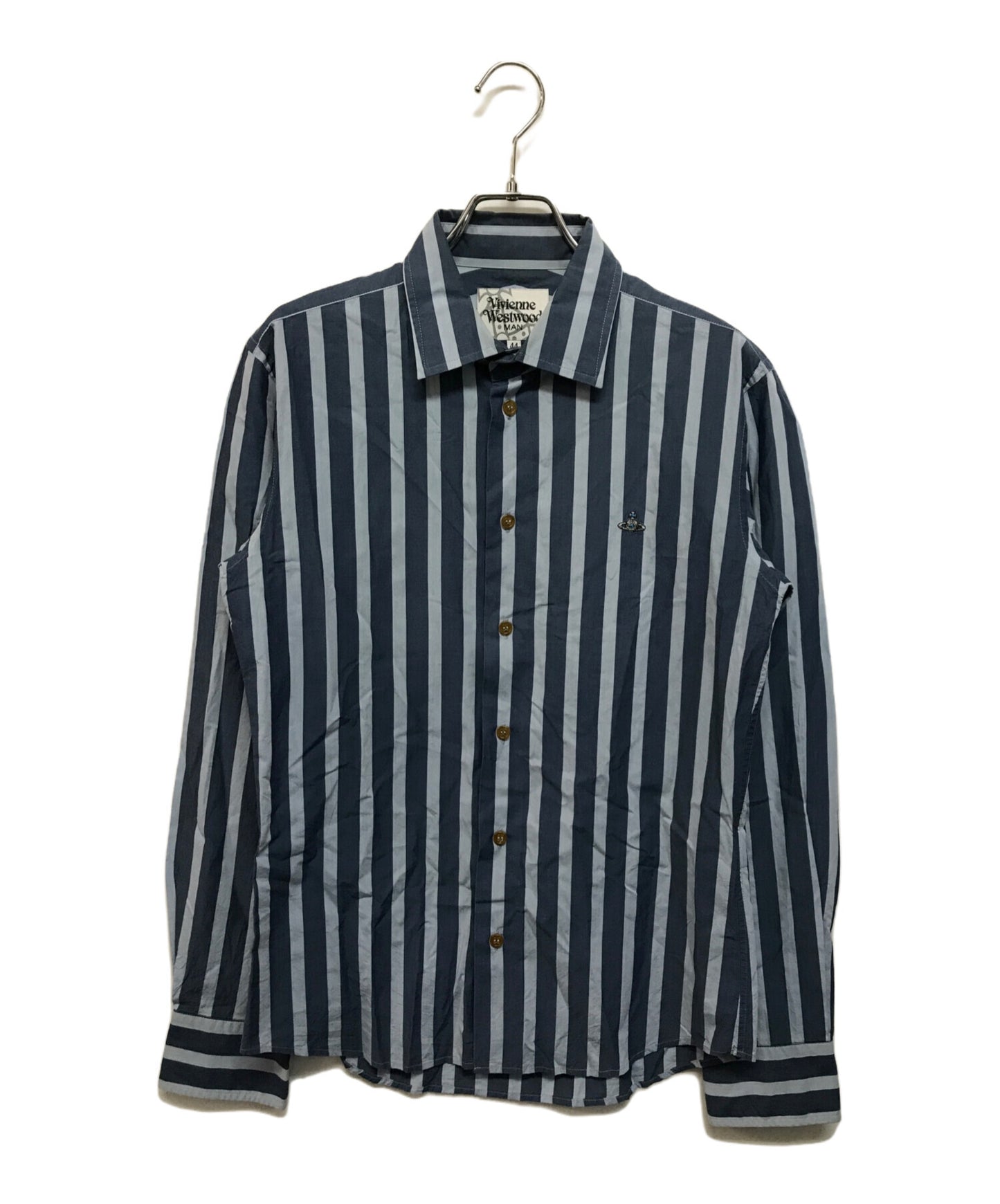 [Pre-owned] Vivienne Westwood man Orb Embroidery Stripe Shirt