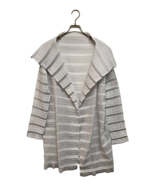[Pre-owned] ISSEY MIYAKE FETE Pleated long cardigan IF52FJ317