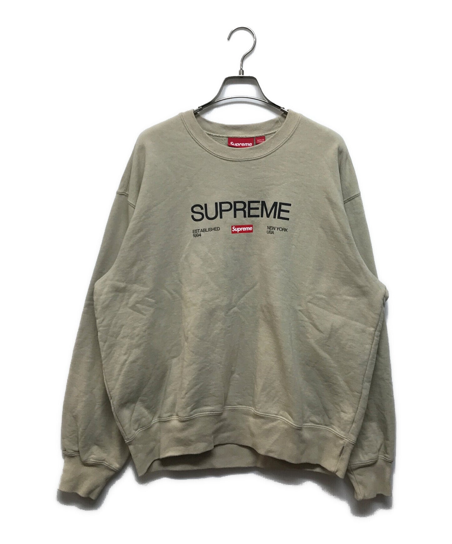 [Pre-owned] SUPREME 24SS Established Crewneck