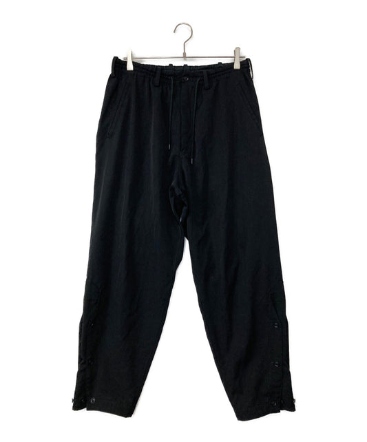 [Pre-owned] Yohji Yamamoto pour homme 15AW Wool gabardine easy pants with buttoned hems HY-P99-100