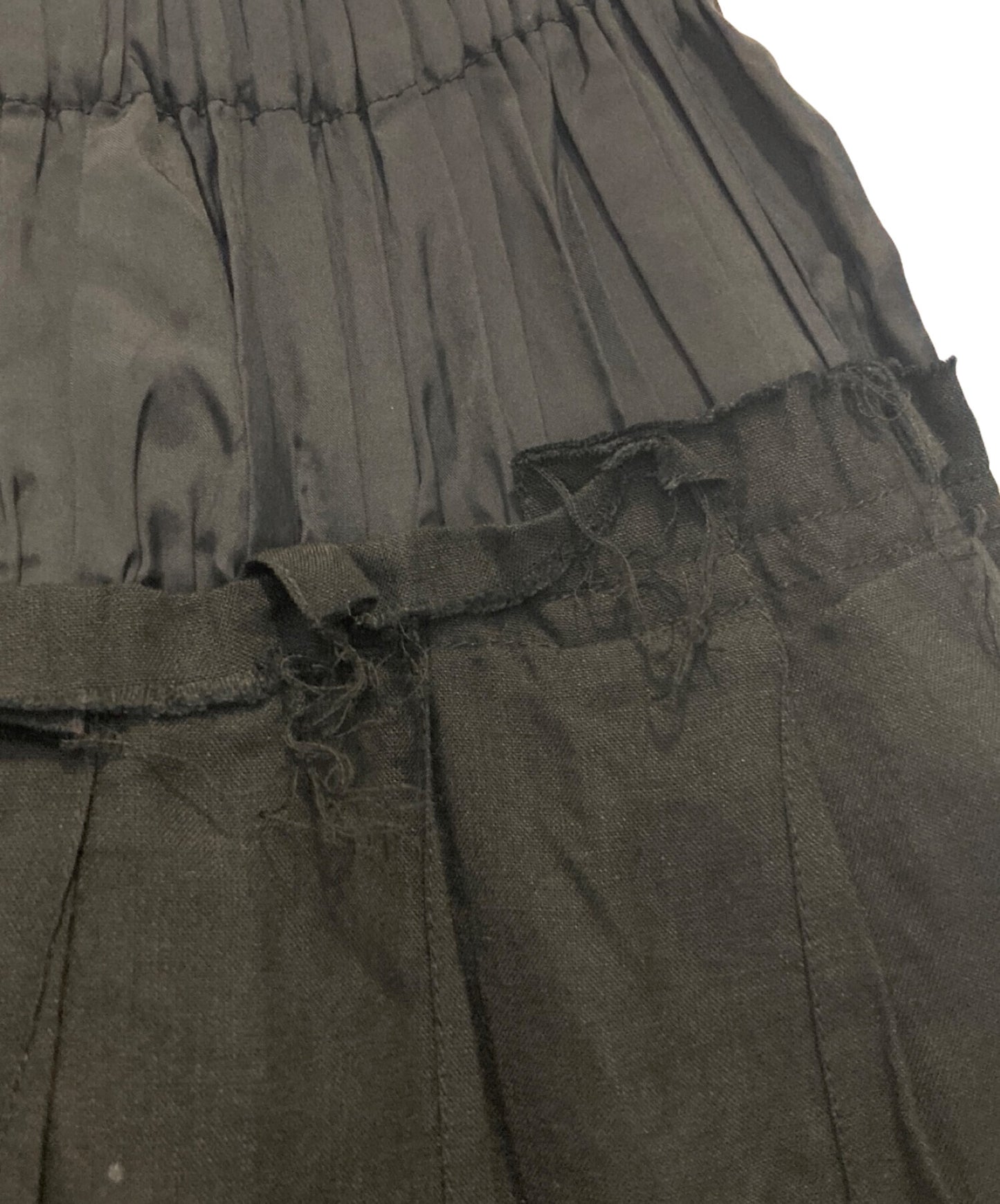 [Pre-owned] tricot COMME des GARCONS linen pleated skirt