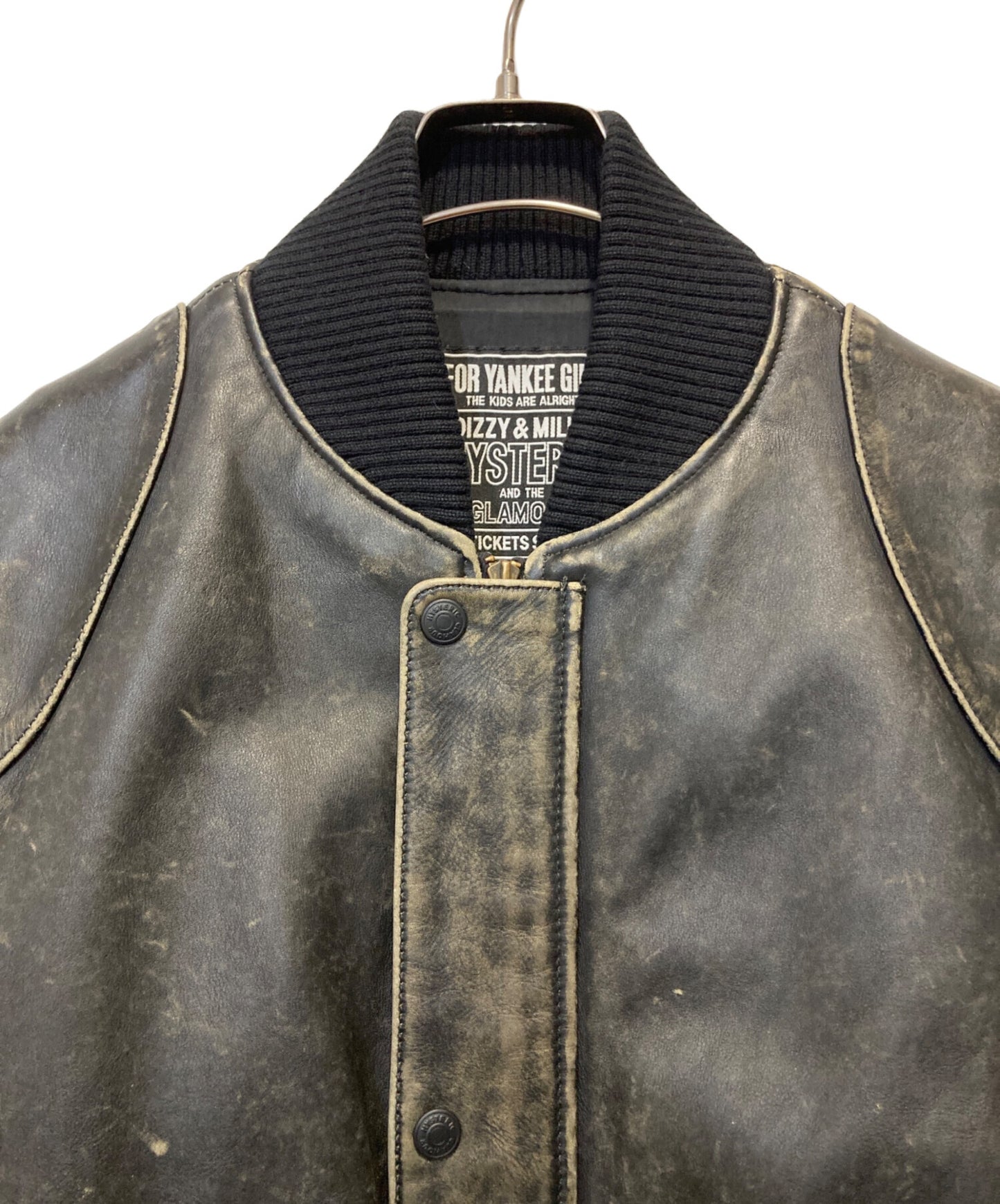[Pre-owned] Hysteric Glamour Cowhide leather sport jacket 02223LB01