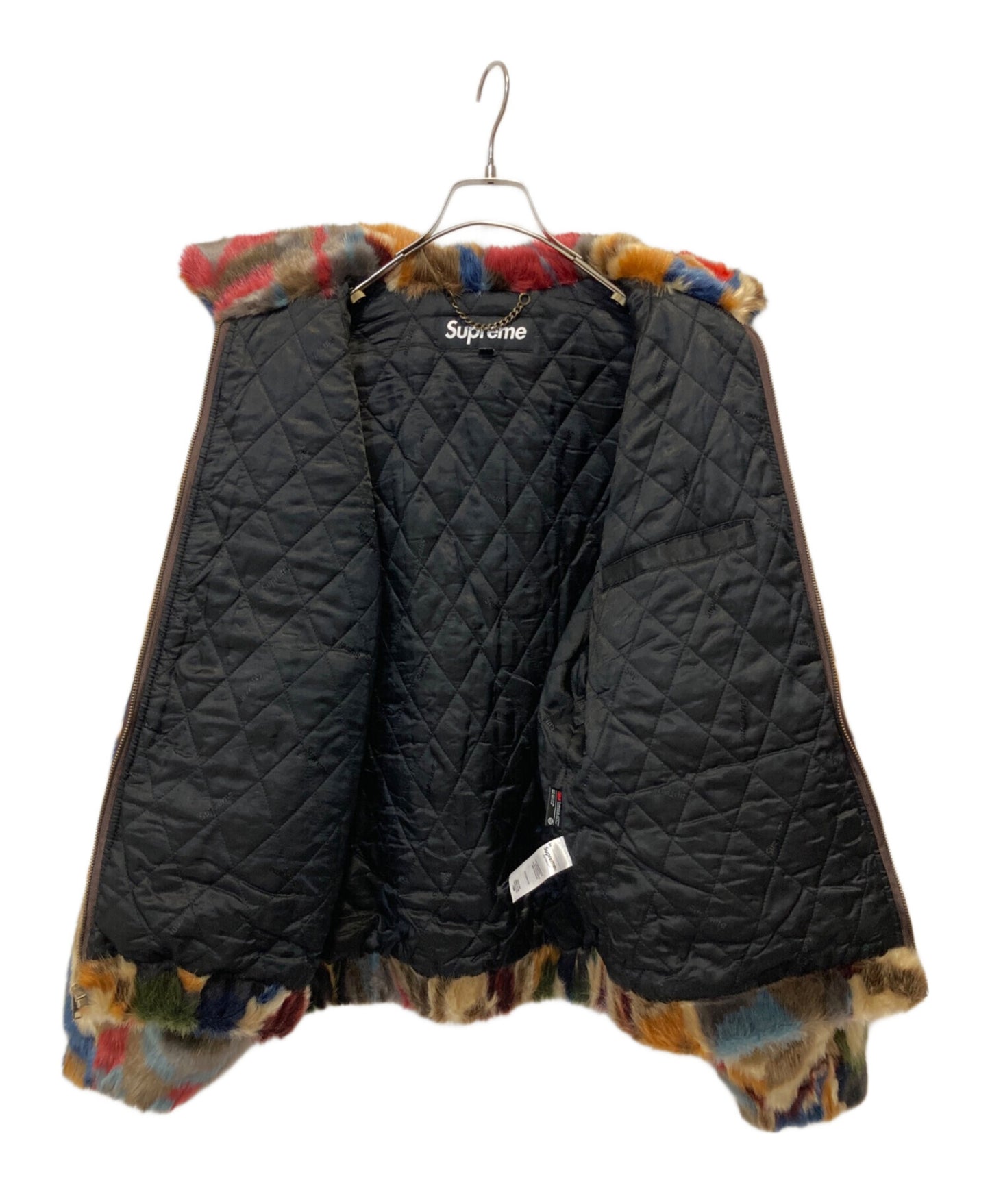 [Pre-owned] SUPREME Multicolor Faux Fur Bomber Jacket