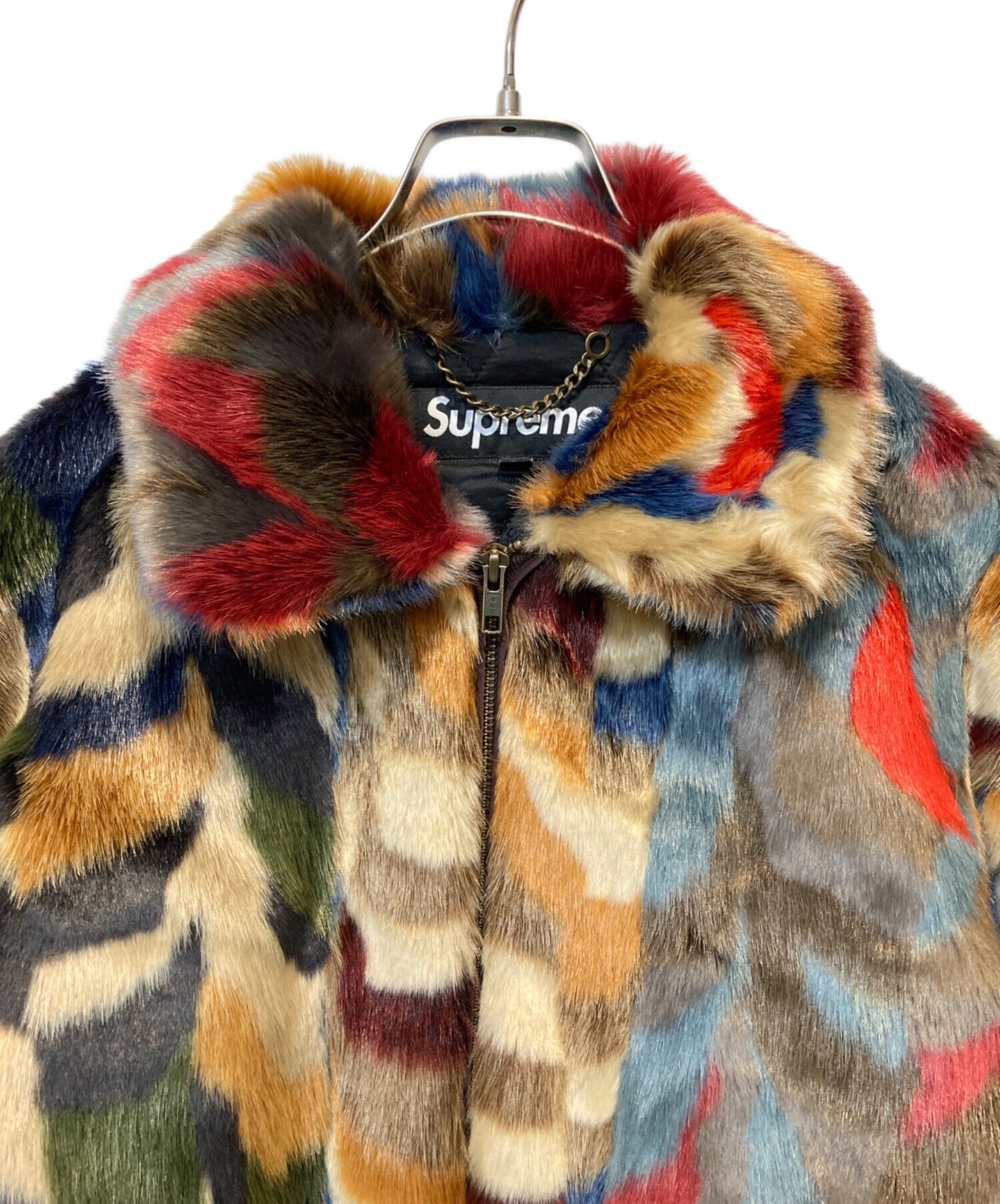[Pre-owned] SUPREME Multicolor Faux Fur Bomber Jacket