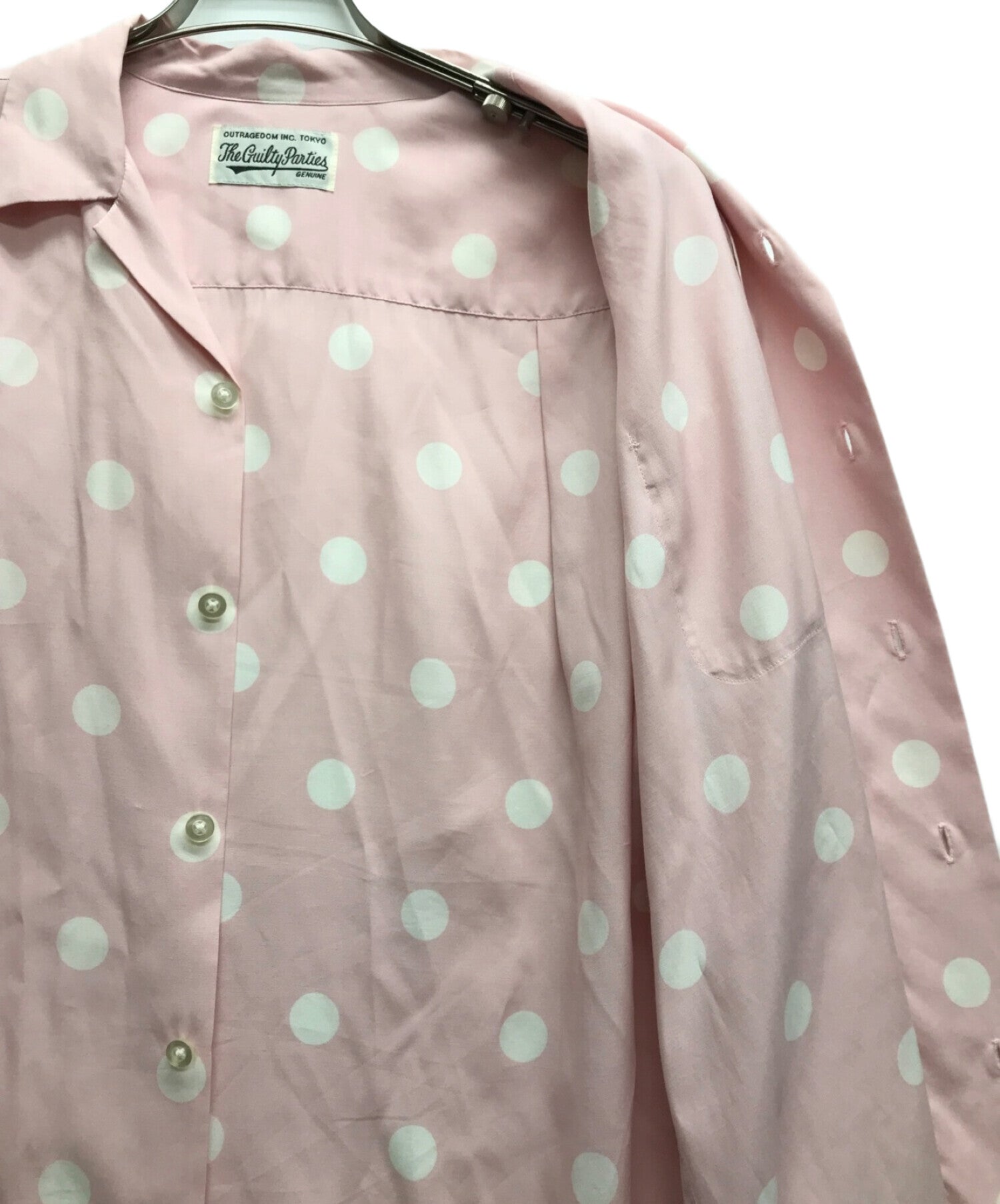 [Pre-owned] WACKO MARIA DOTS OPEN COLLAR SHIRT