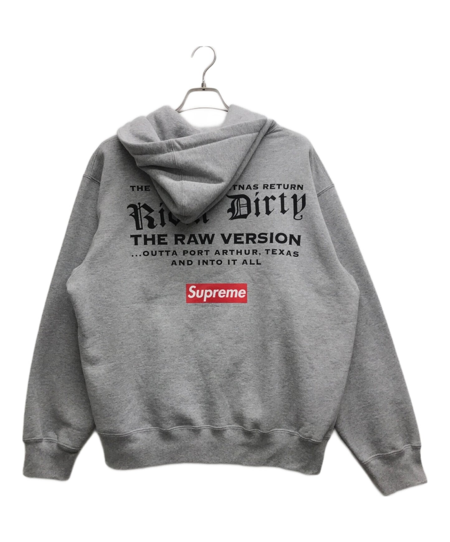 [Pre-owned] SUPREME UGK Hooded Sweatshirt Heather Grey Hoodie /UGK Hooded Sweatshirt Heather Grey