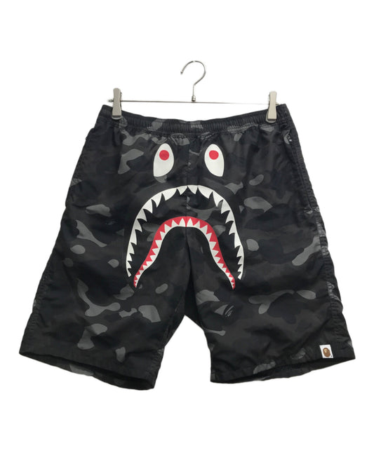 [Pre-owned] A BATHING APE Shark Print Camouflage Shorts 001SPI301016M