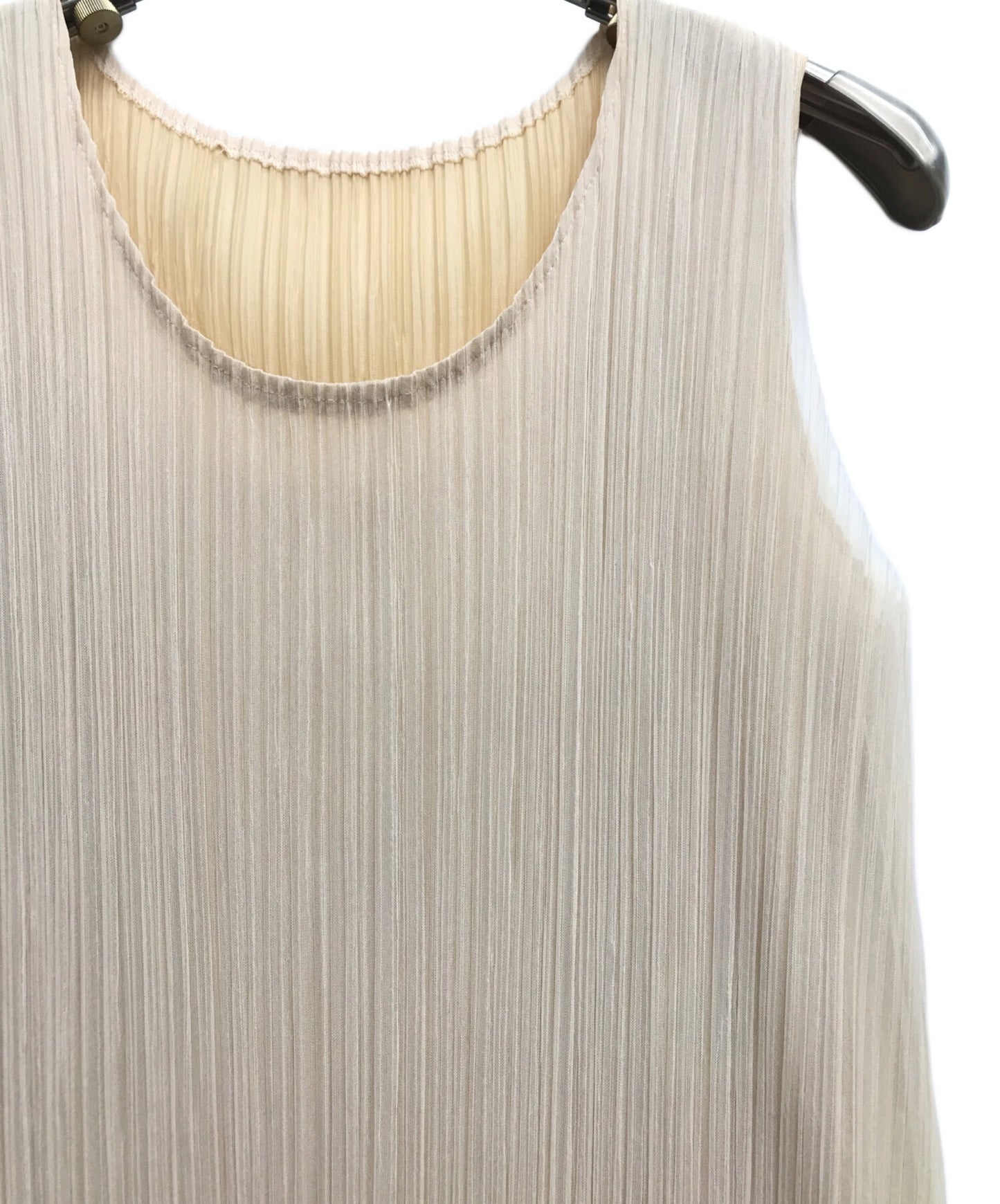 [Pre-owned] PLEATS PLEASE Sleeveless Pleated Dress PP61-JH774