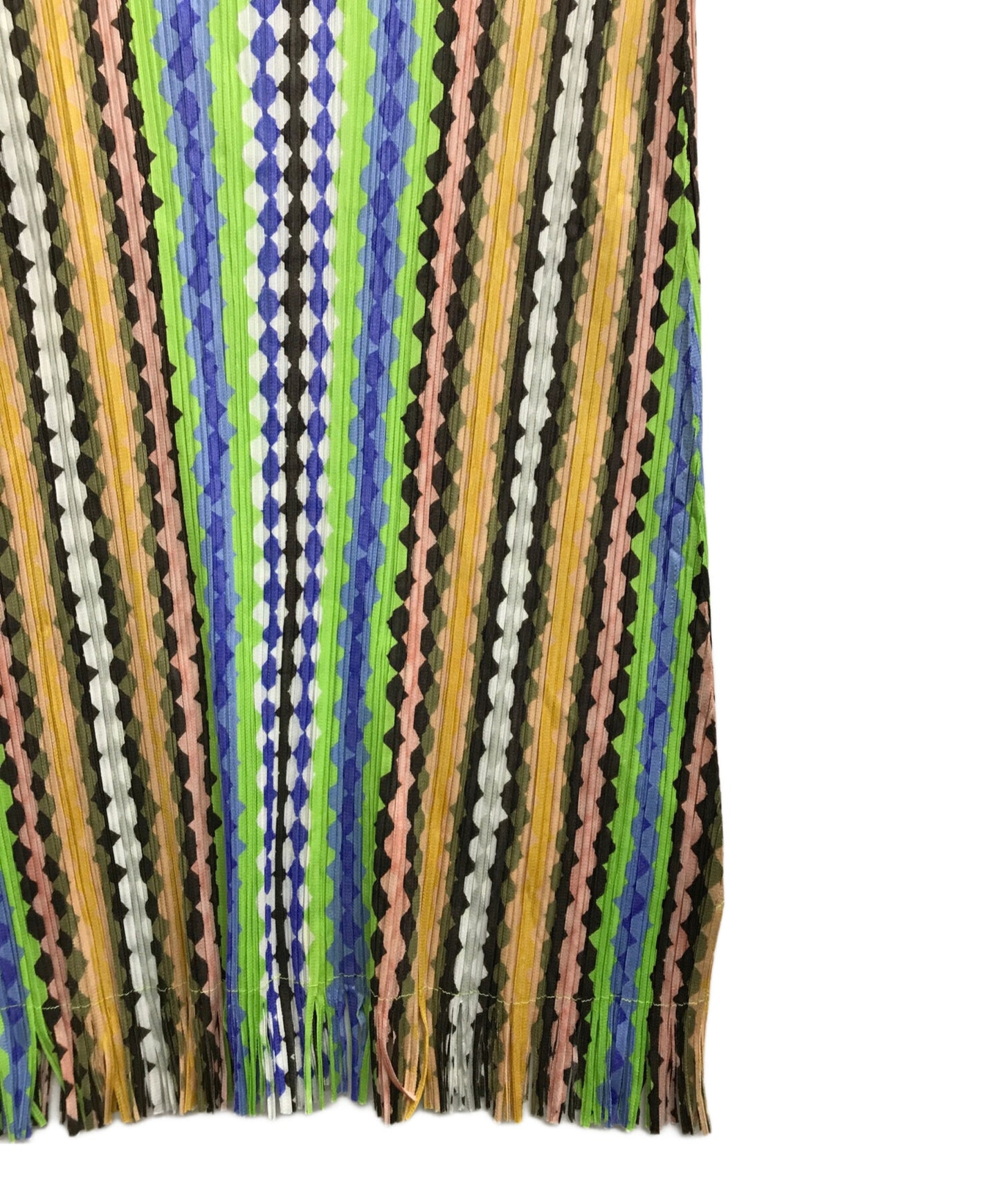 [Pre-owned] PLEATS PLEASE Pleated Fringe Dress PP71-JT632