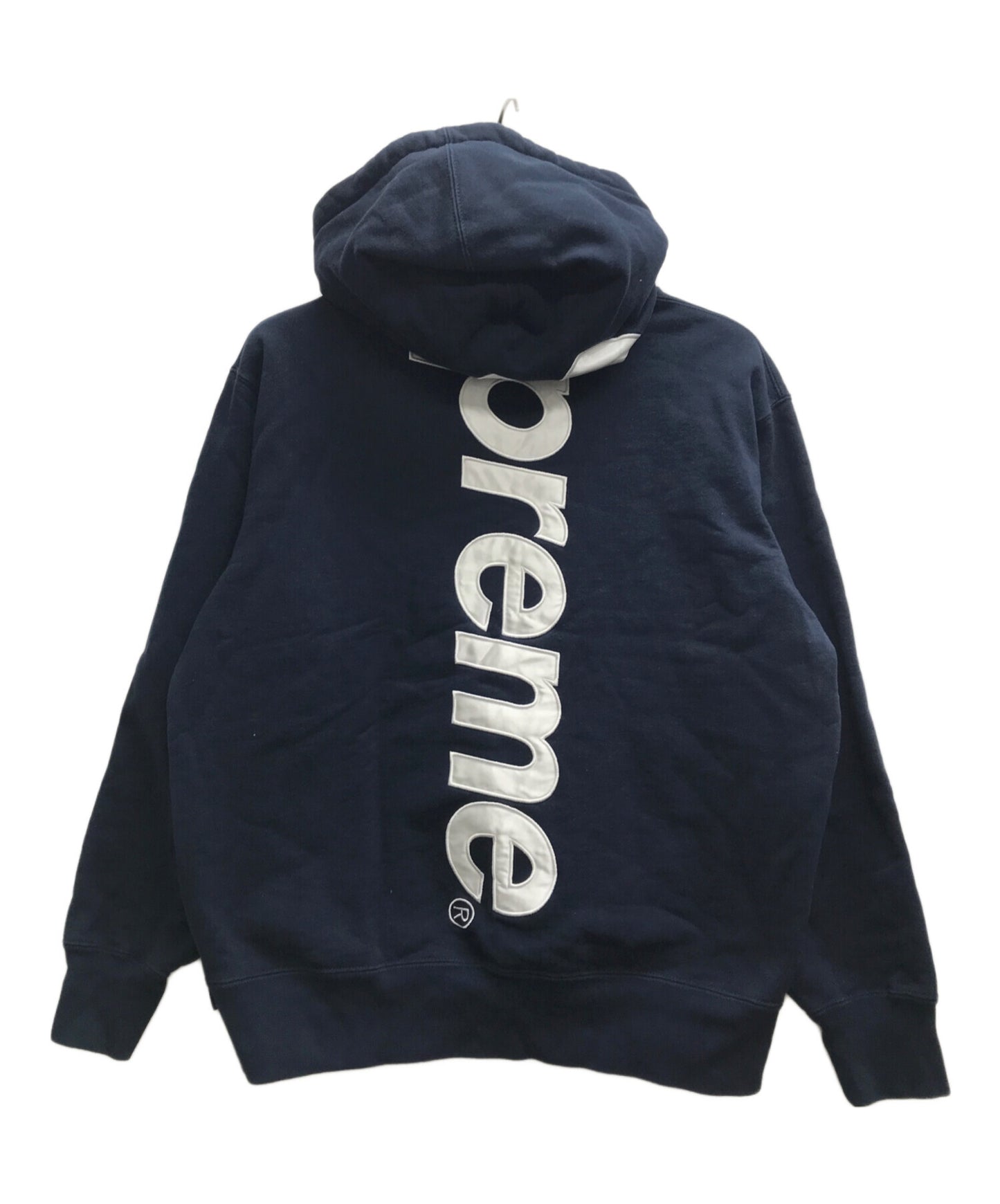 [Pre-owned] SUPREME Satin Applique Hooded Sweatshirt
